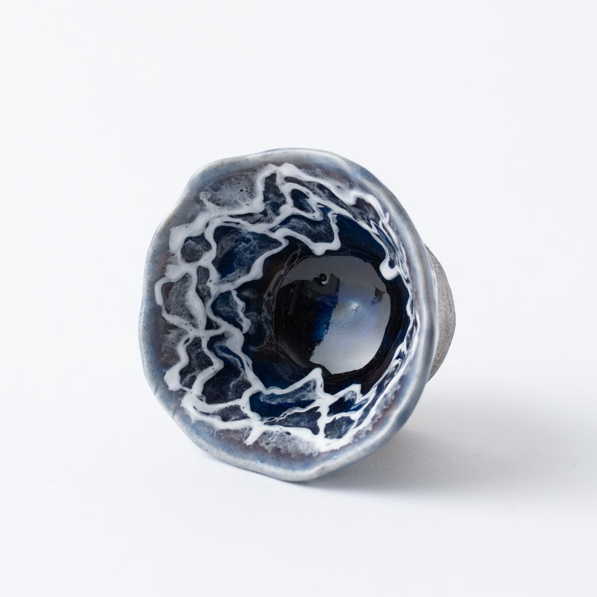 Sazameku Cascade Blue and Platinum Luster