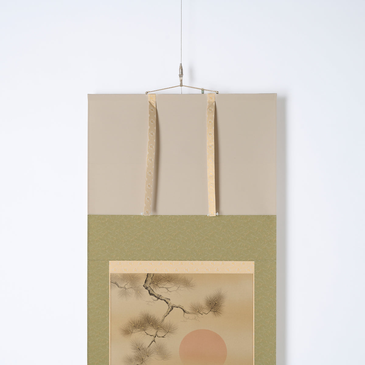 Cranes and Turtles Kakejiku Hanging Scroll