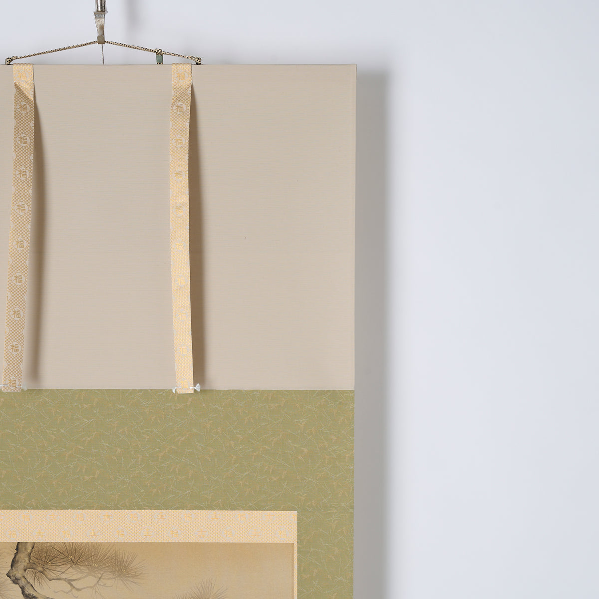 Cranes and Turtles Kakejiku Hanging Scroll