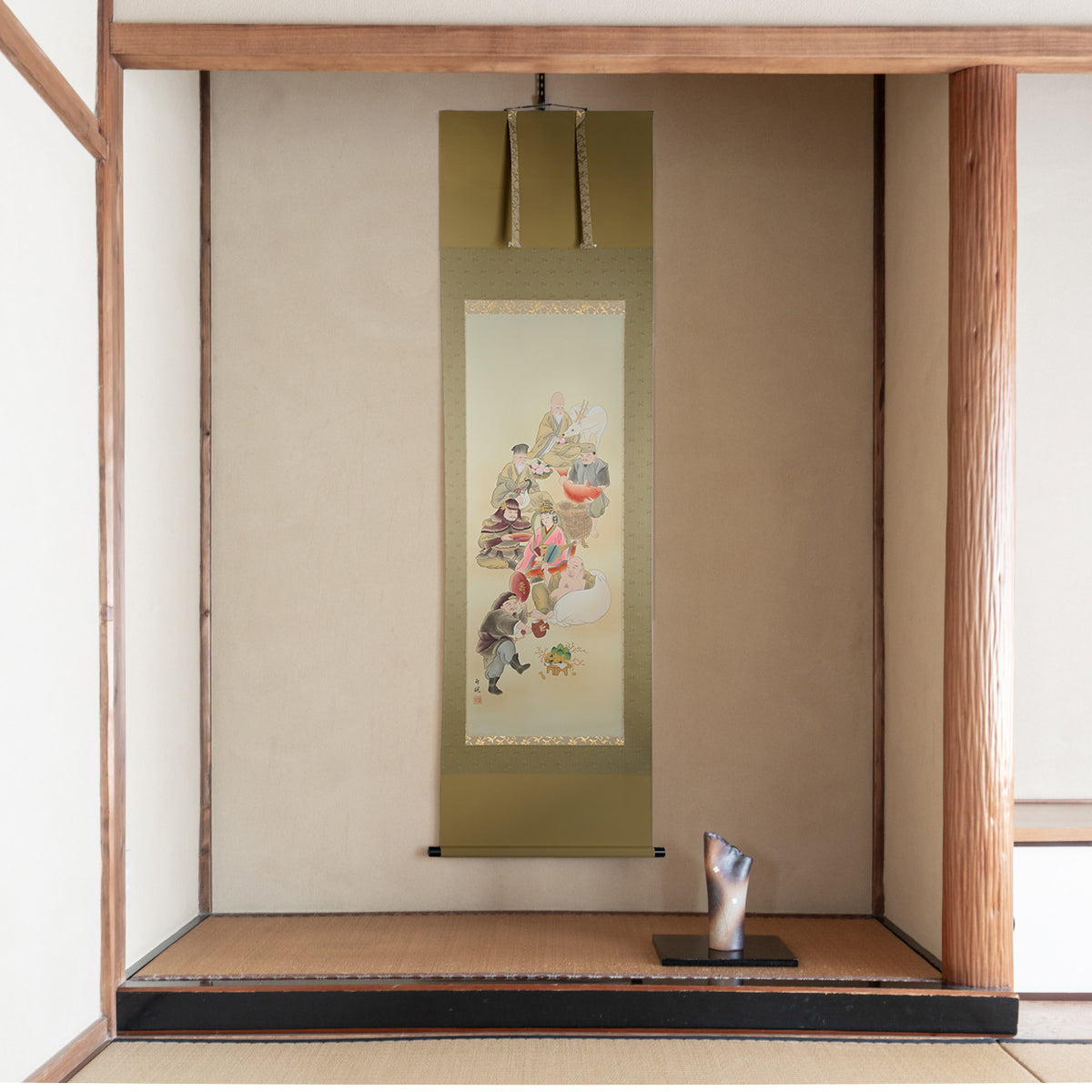 Seven Lucky Gods Kakejiku Hanging Scroll