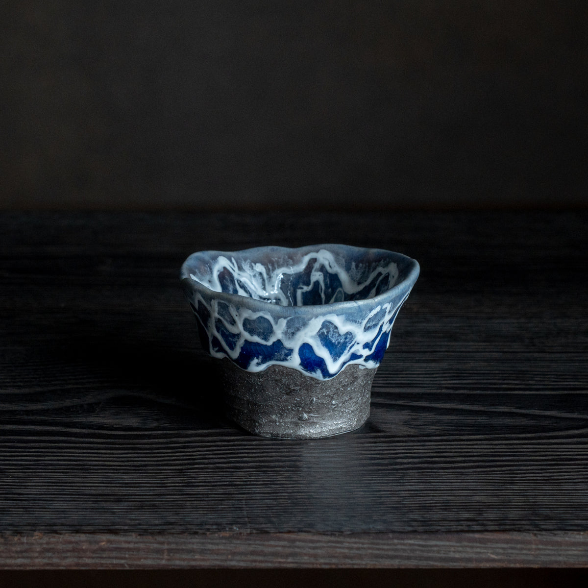 Sazameku Cascade Blue and Platinum Luster