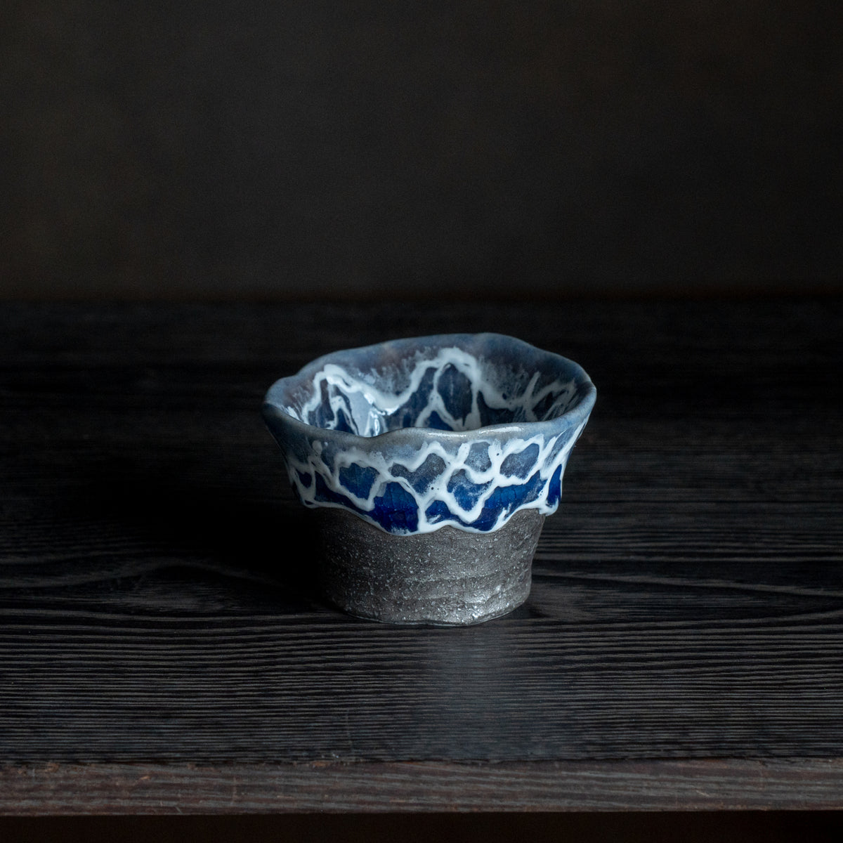 Sazameku Cascade Blue and Platinum Luster