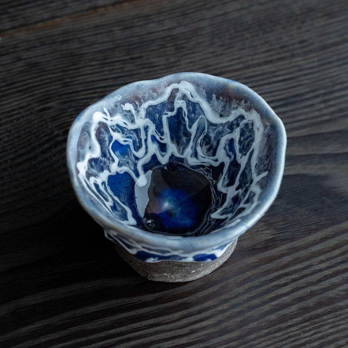 Sazameku Cascade Blue and Platinum Luster