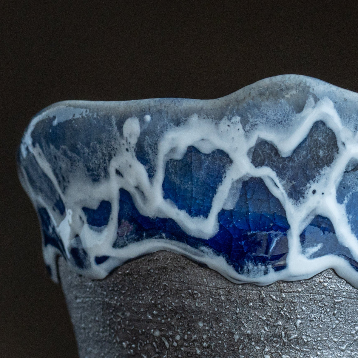 Sazameku Cascade Blue and Platinum Luster