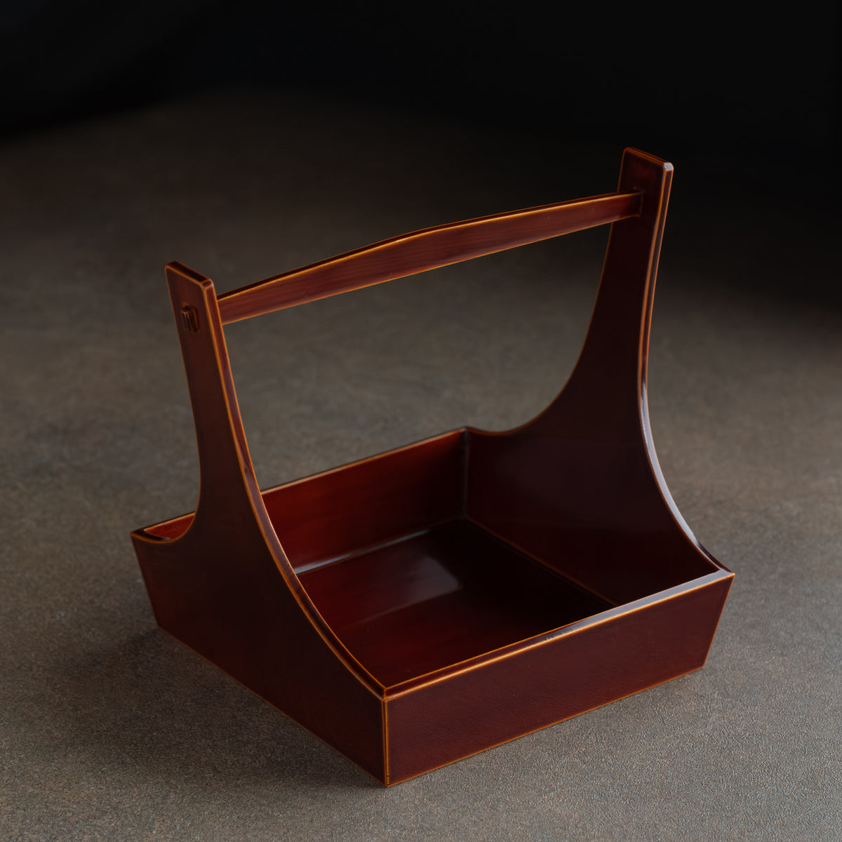 Golden Amber Hand-Carried Serving Tray
