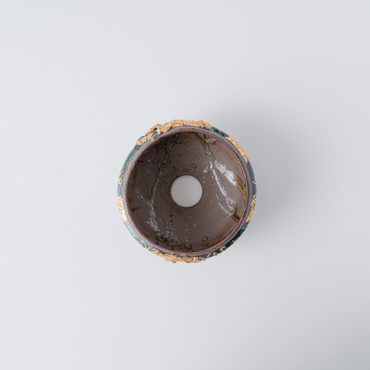 Gold Plum Round Plant Pot