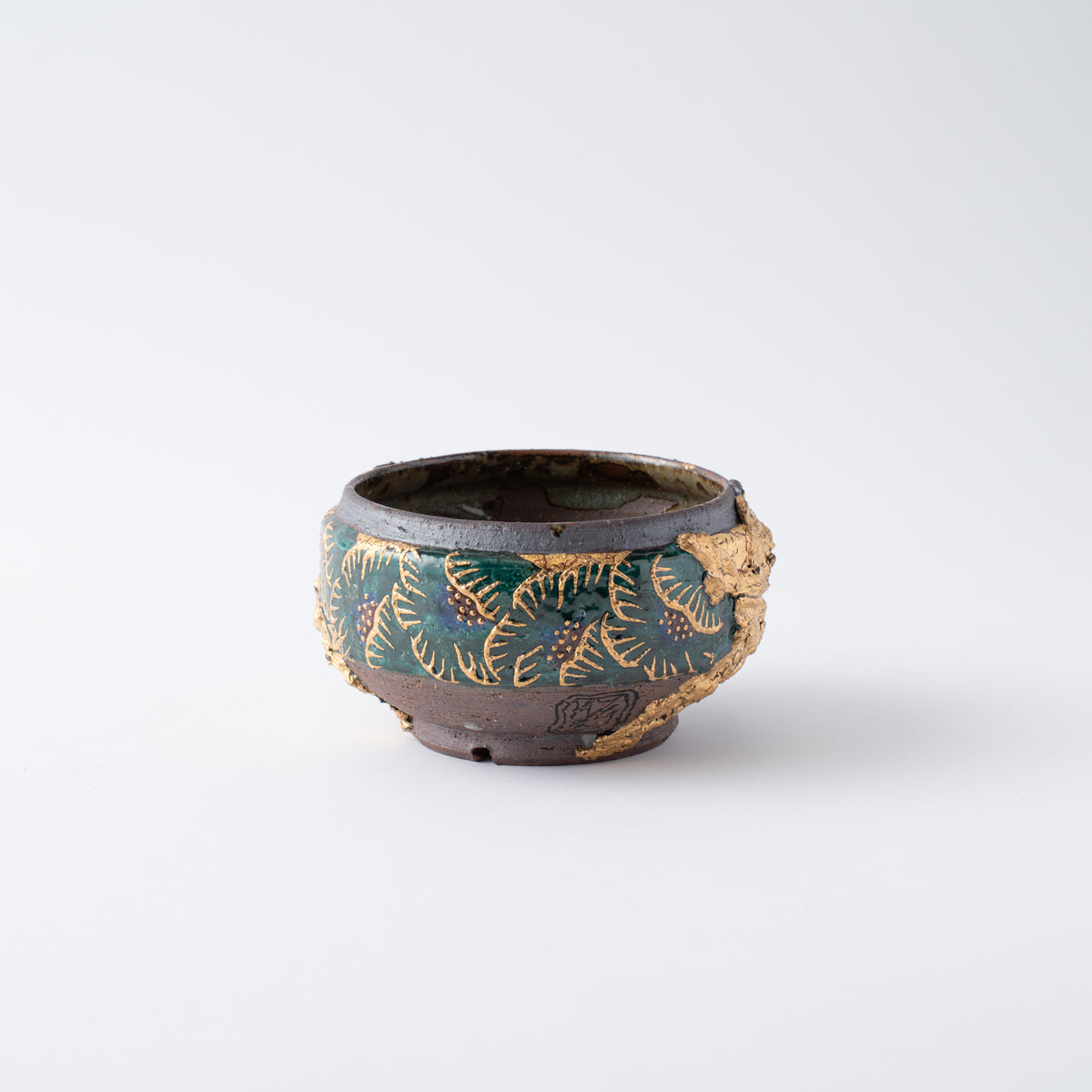 Gold Plum Round Plant Pot