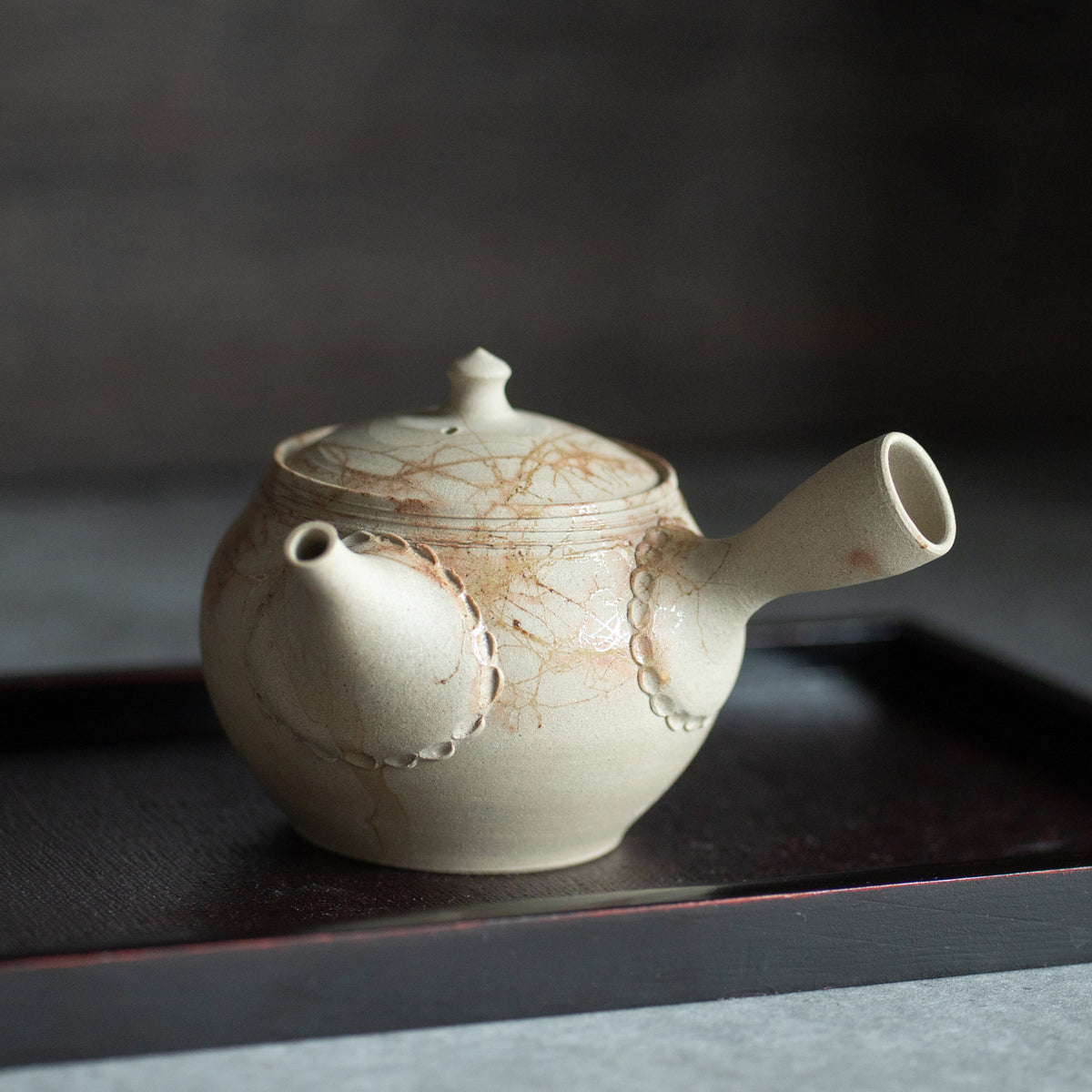Seaweed Patterned Japanese Tea Set