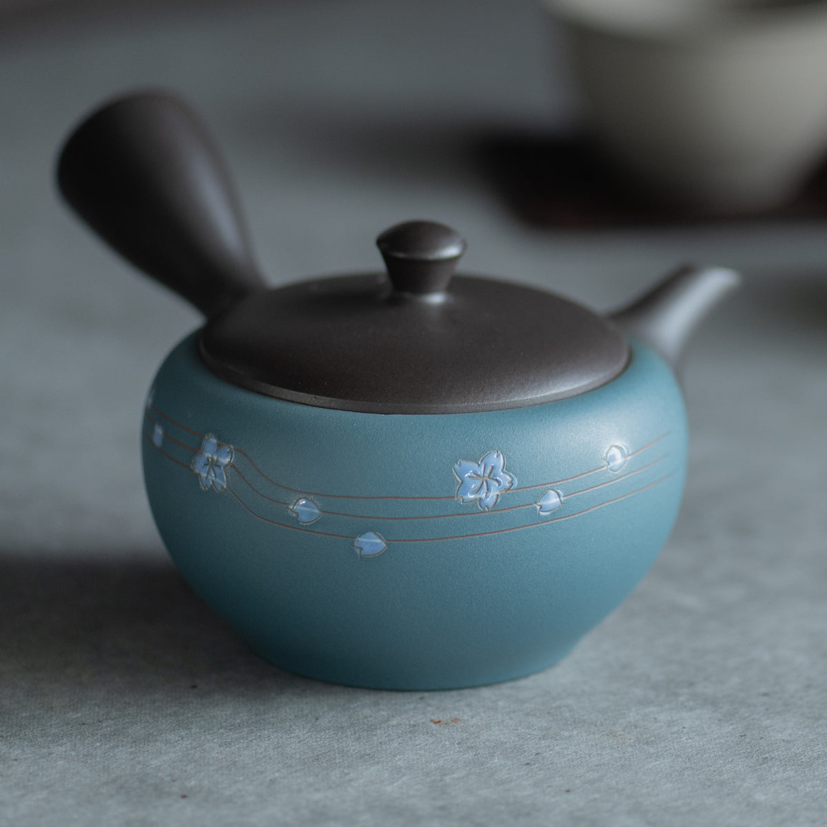 Yamafusa Green Sakura Japanese Teapot