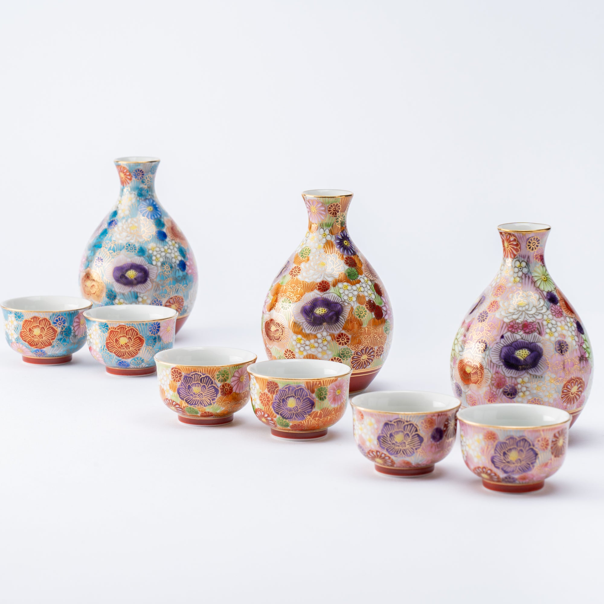 Vibrant Hanazume Sake Set