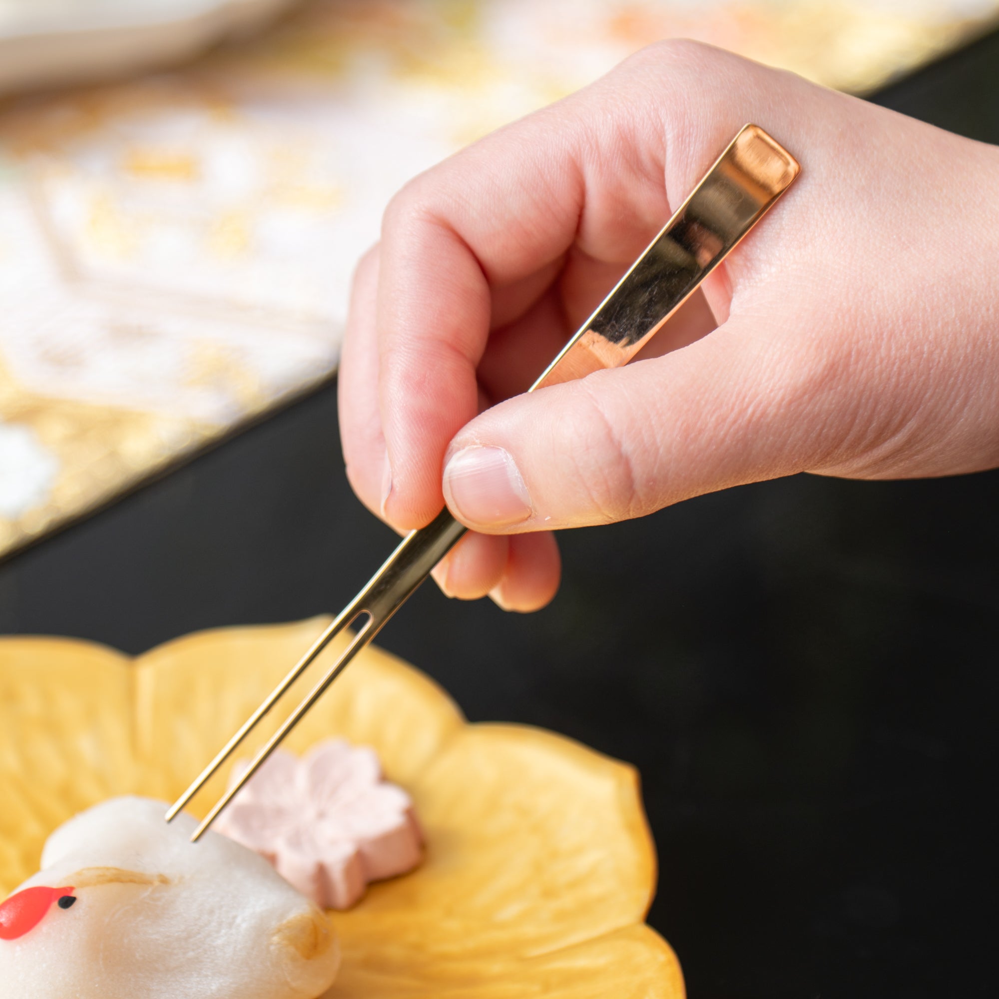 URBAN Pink Gold Fruit Fork