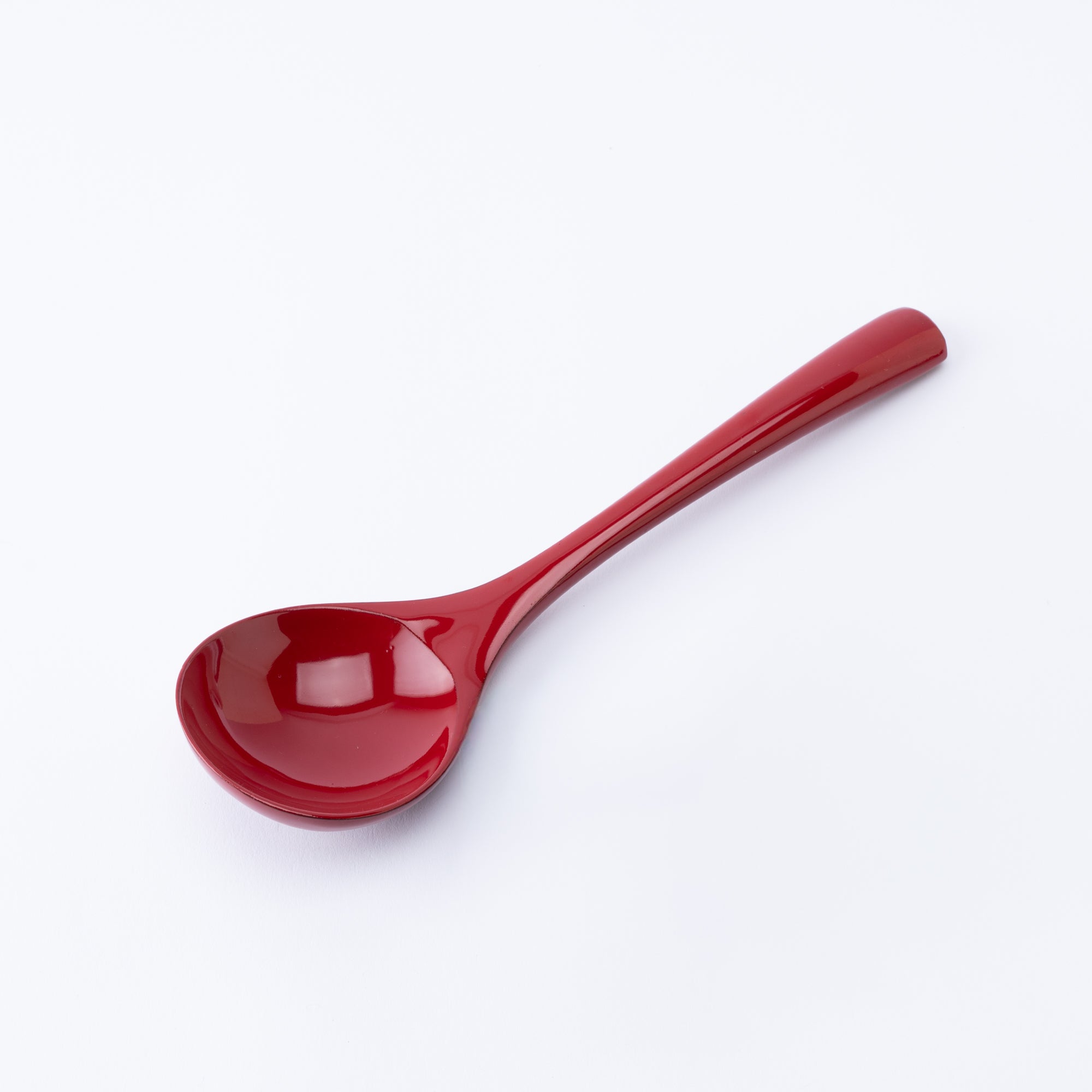 Round Grossy Lacquered Ramen Spoon