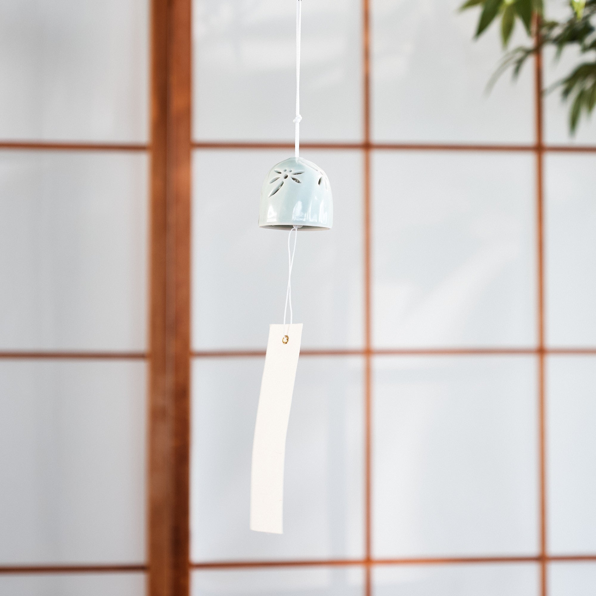 Nabeshima Celadon Dragonfly Cutout Wind Chime