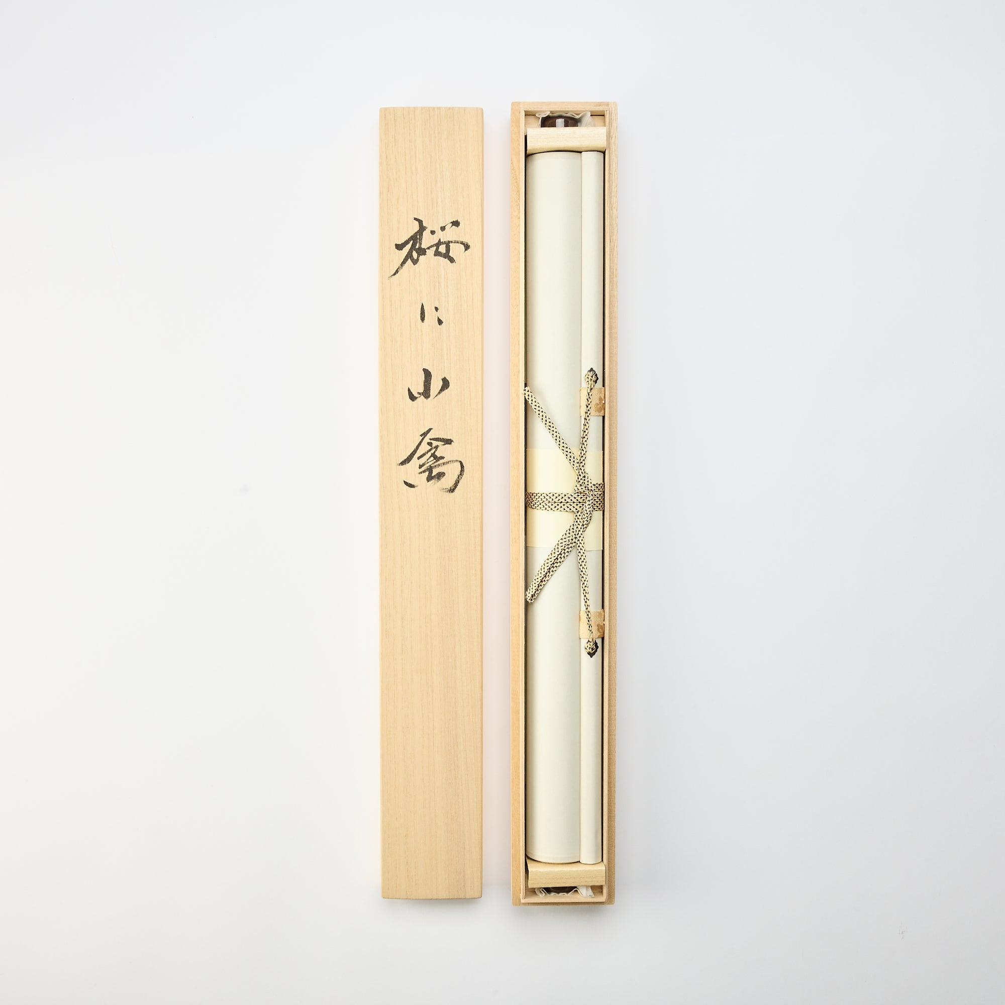 Cherry Blossoms and Sparrows Kakejiku Hanging Scroll