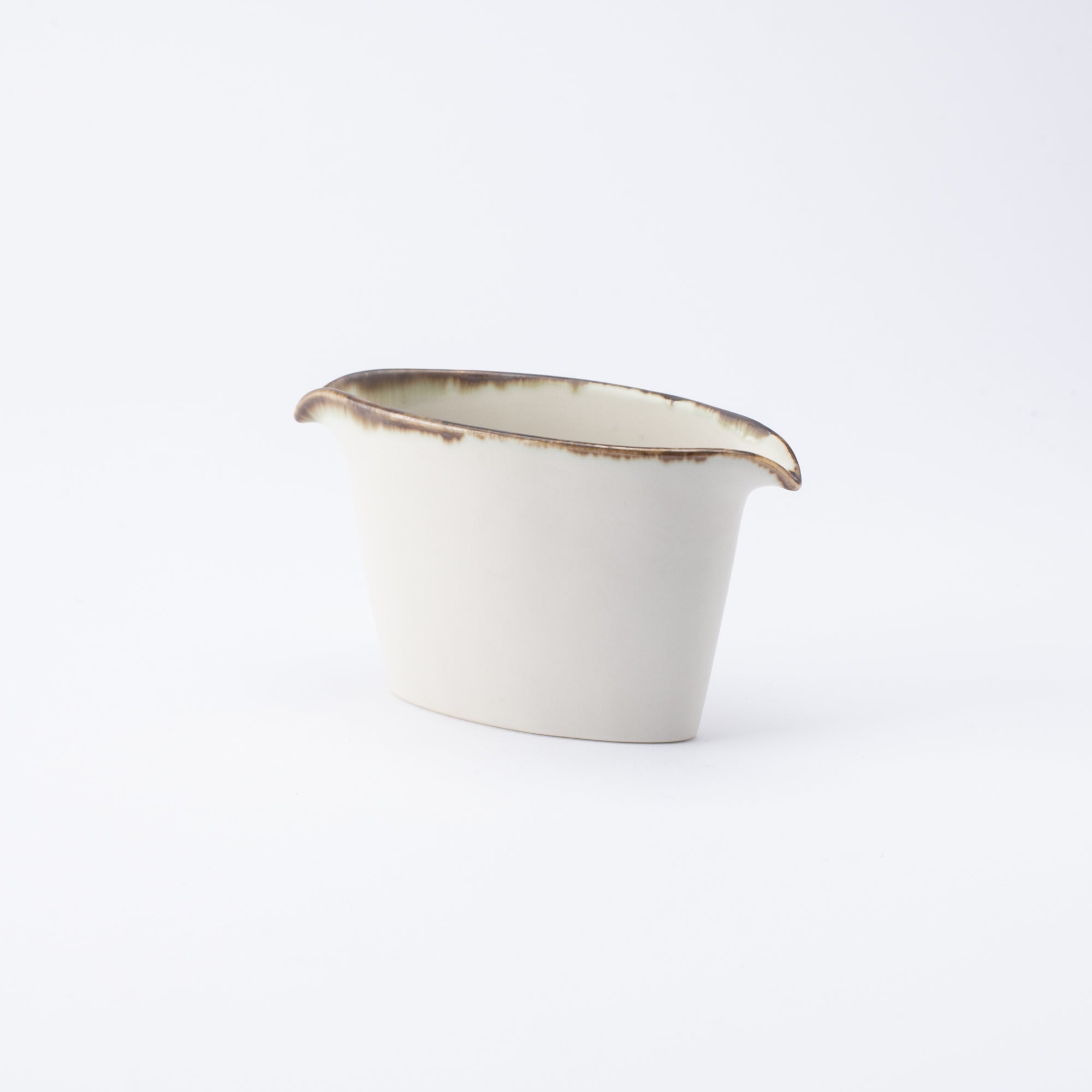 Soporte para salsa y utensilios con glaseado terroso