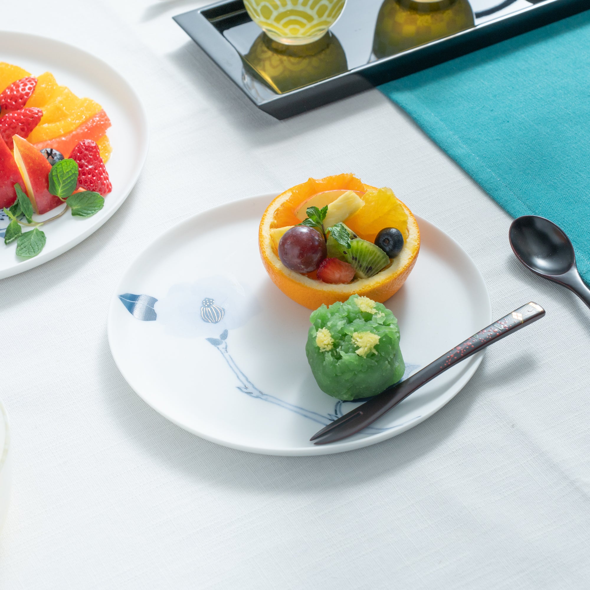 Blue Flower Camellia Side Plate