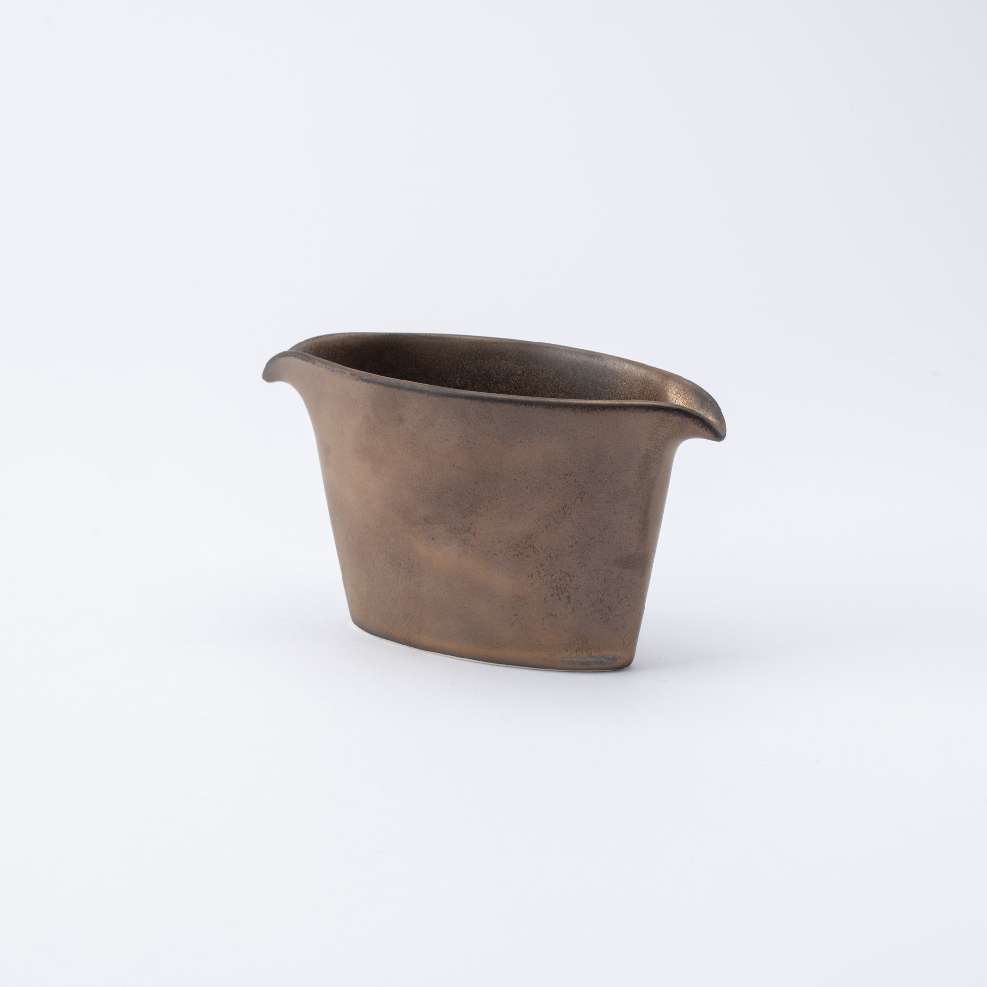 Soporte para salsa y utensilios con glaseado terroso