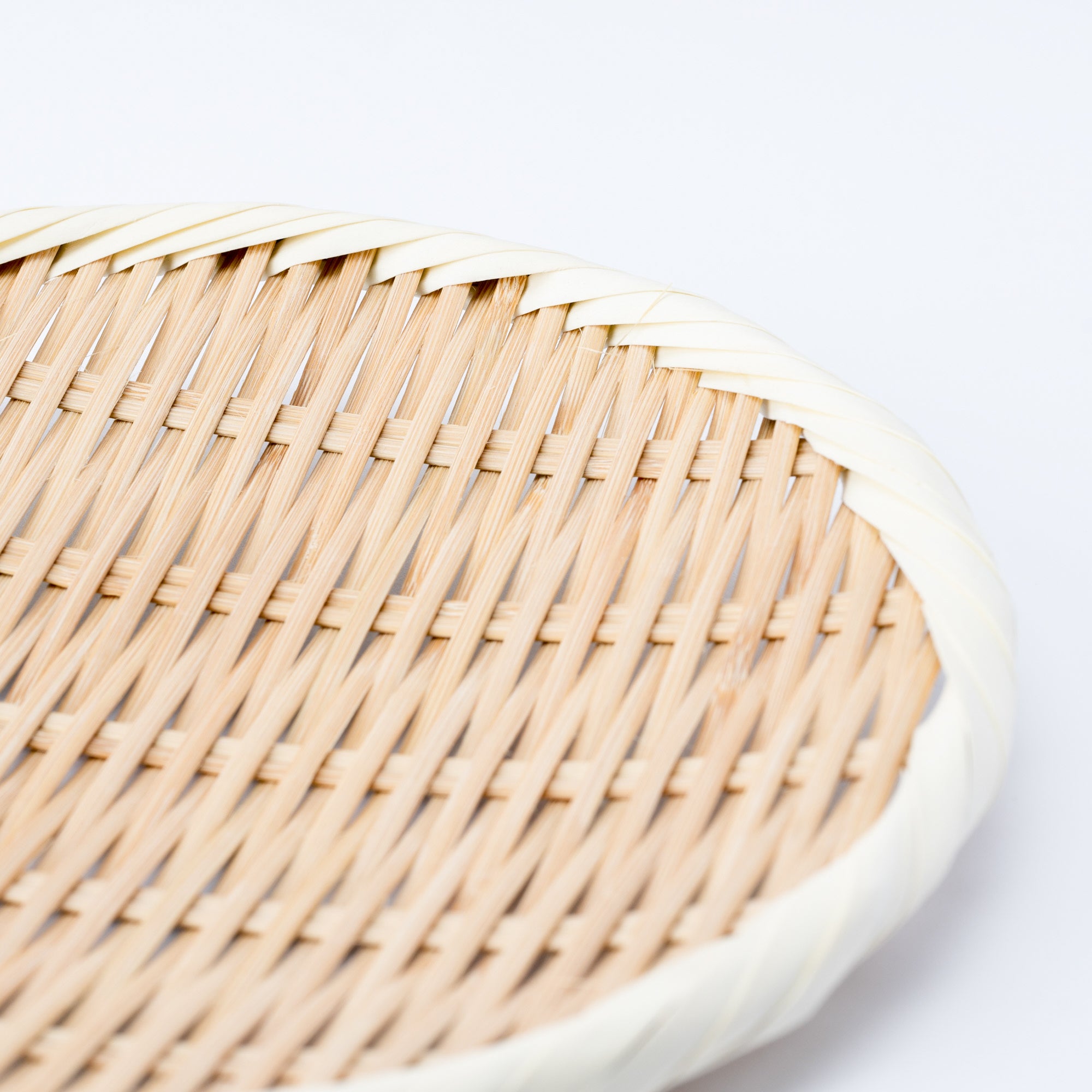 Basket Weave Bamboo Strainer