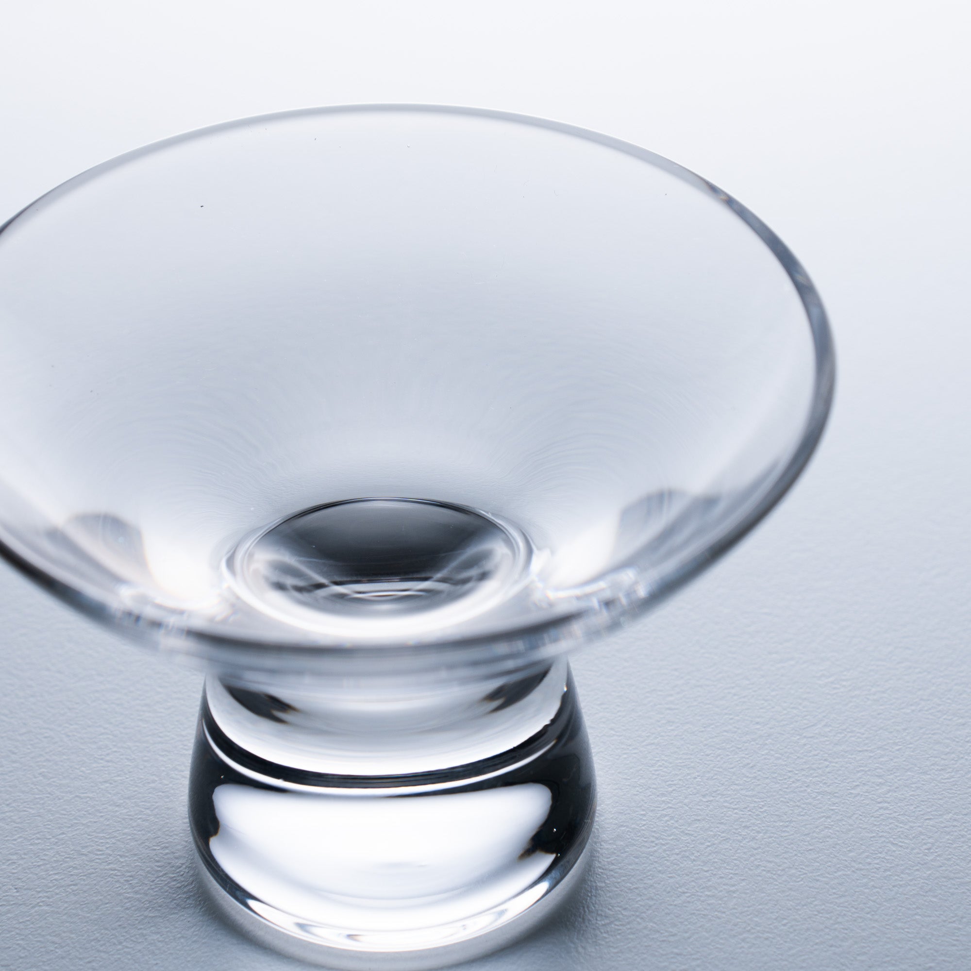 Column Glass Sakazuki Flat Sake Cup