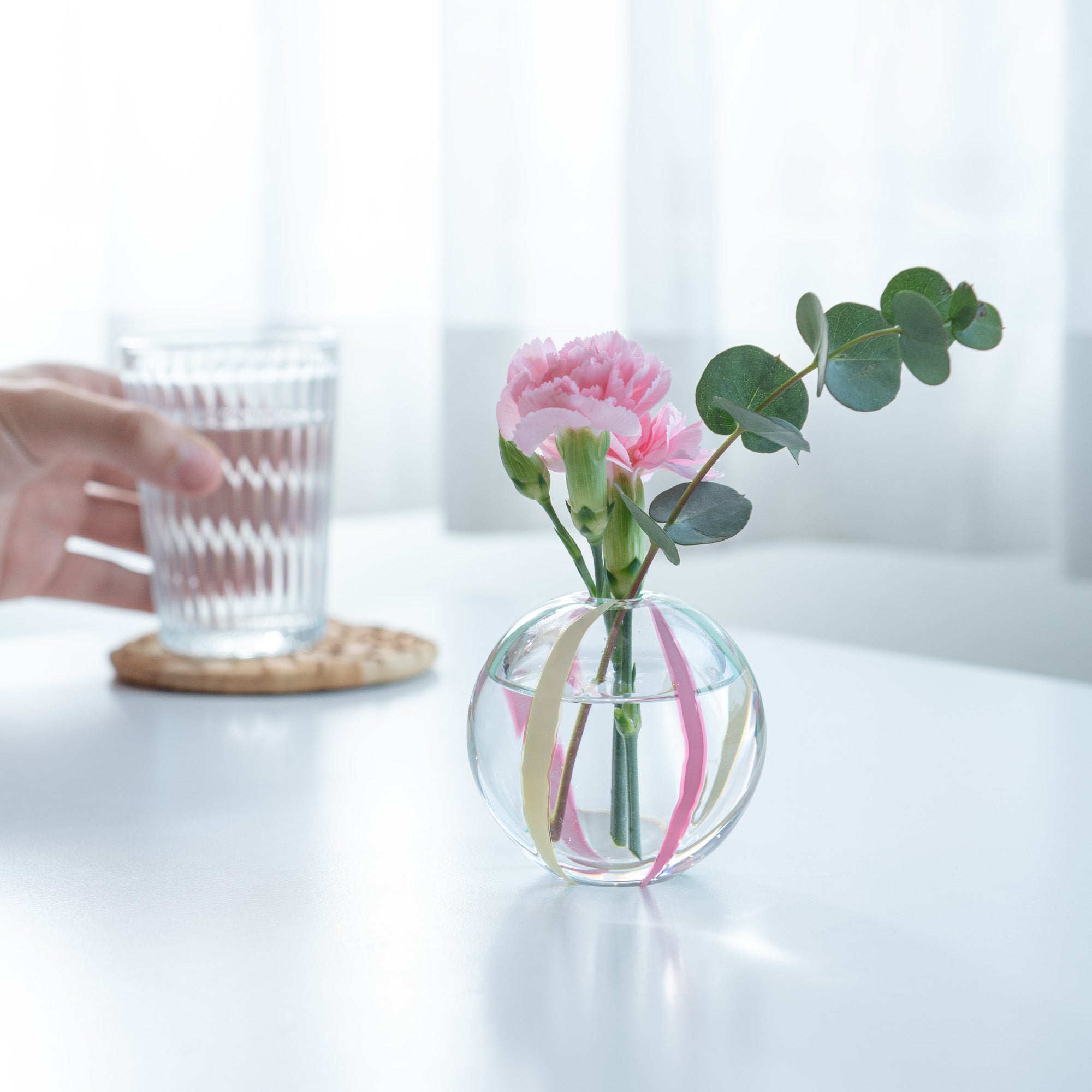 Colorful Globe Flower Vases