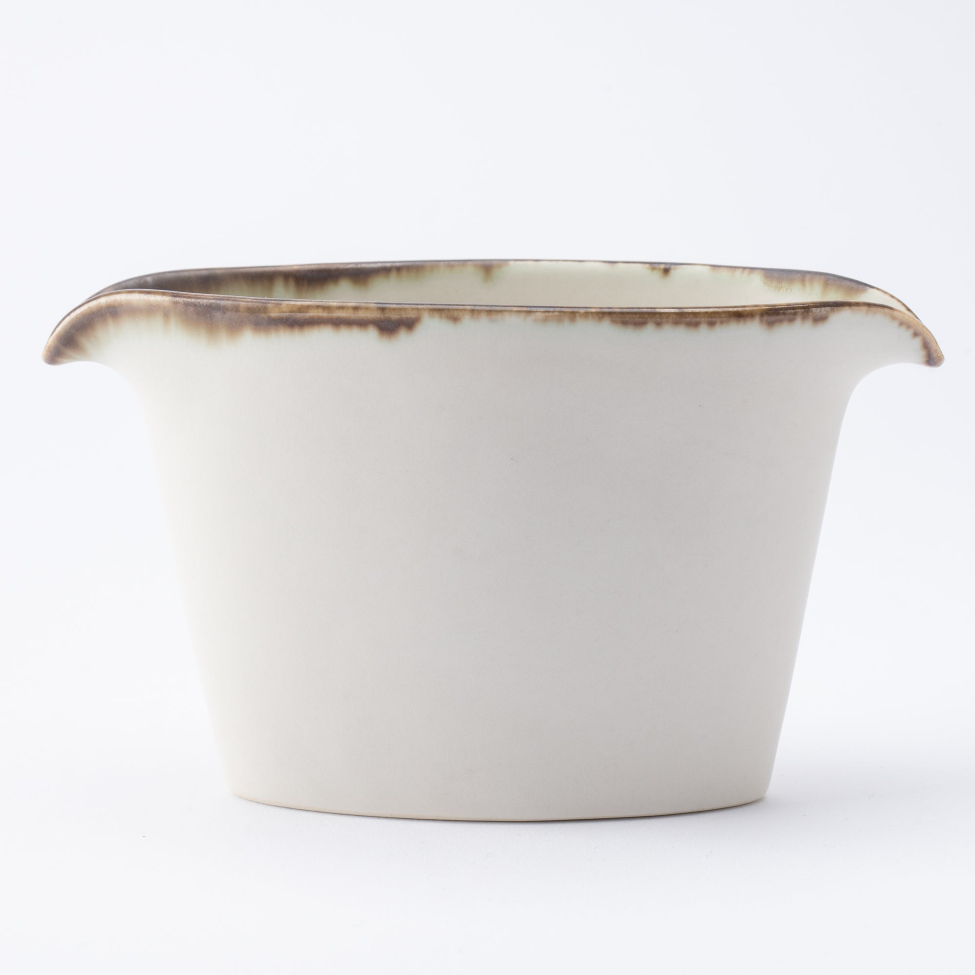 Soporte para salsa y utensilios con glaseado terroso
