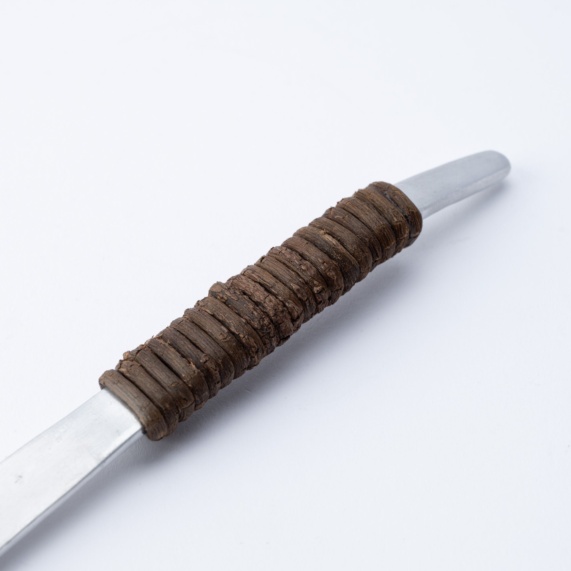 Aluminum Hammered Leaf Slotted Spoon