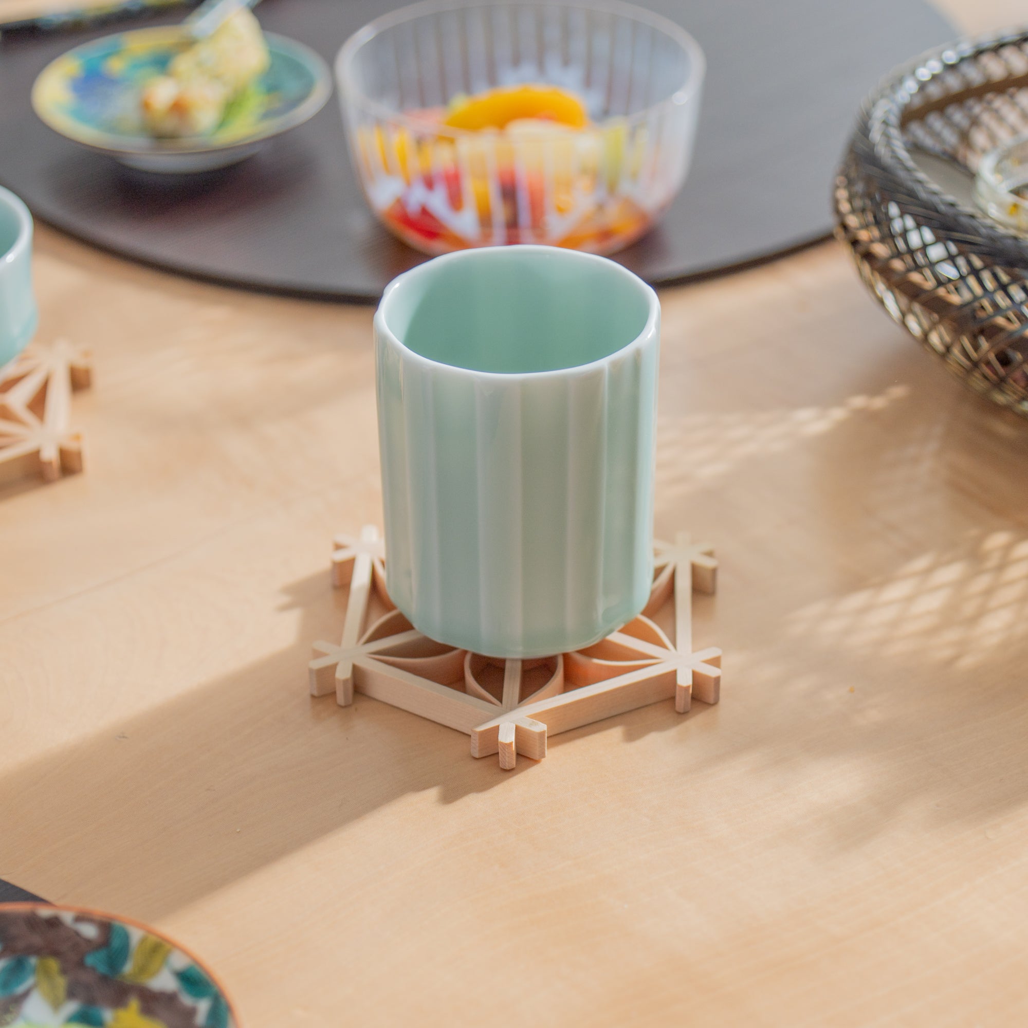 Tokusa Celadon Yunomi Japanese Teacup