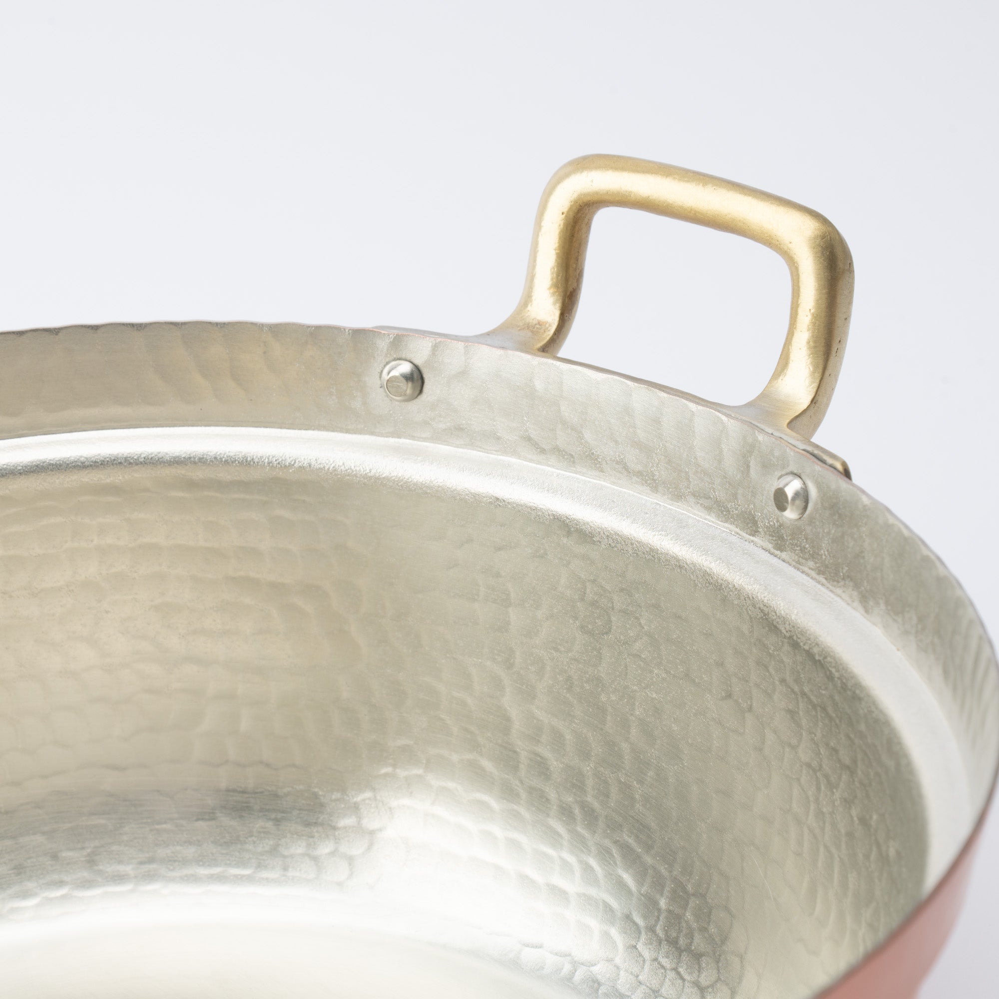 Shallow Copper Pot with Lid