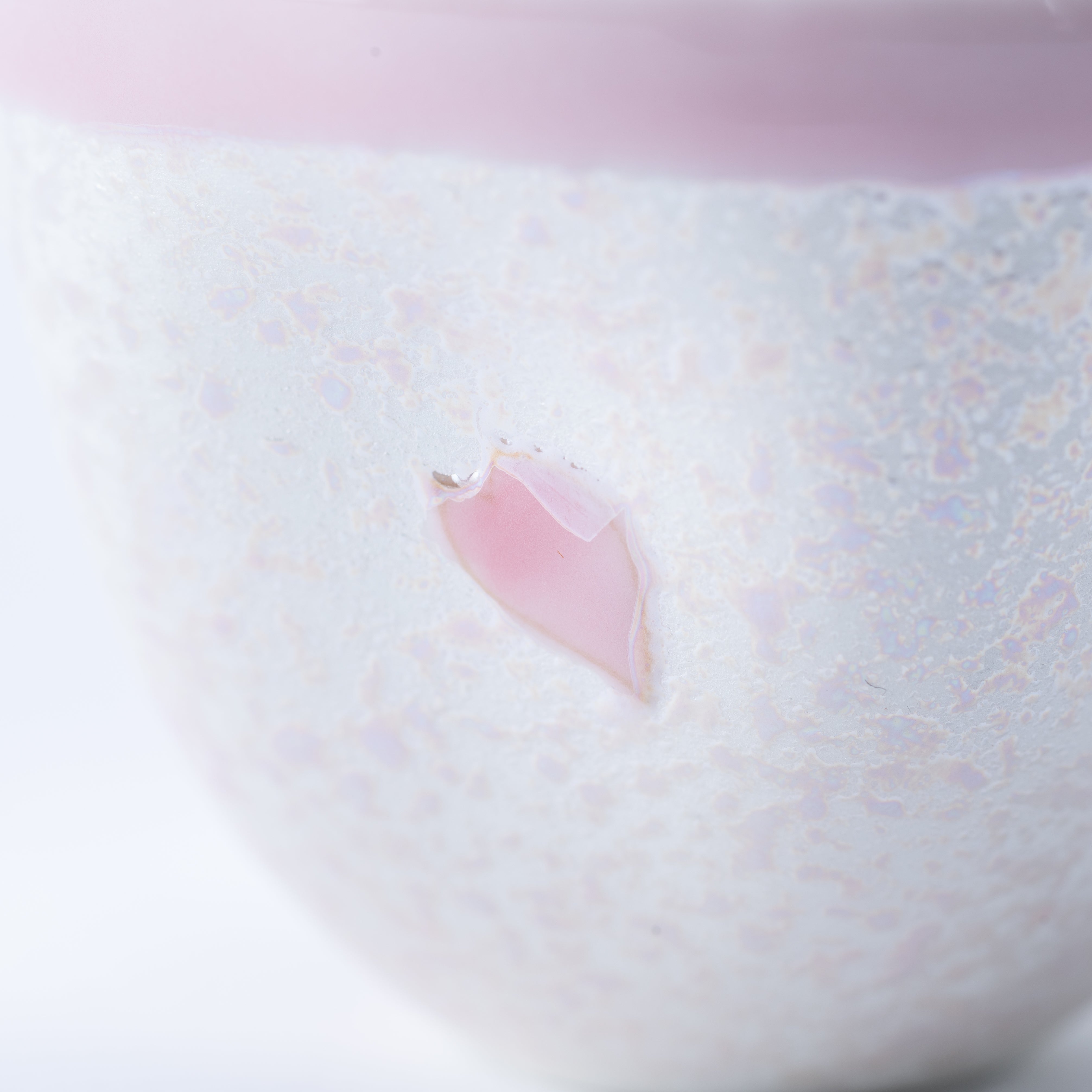 Tasei Kiln Lustrous Pink Sakura Arita Ware Guinomi Sake Cup
