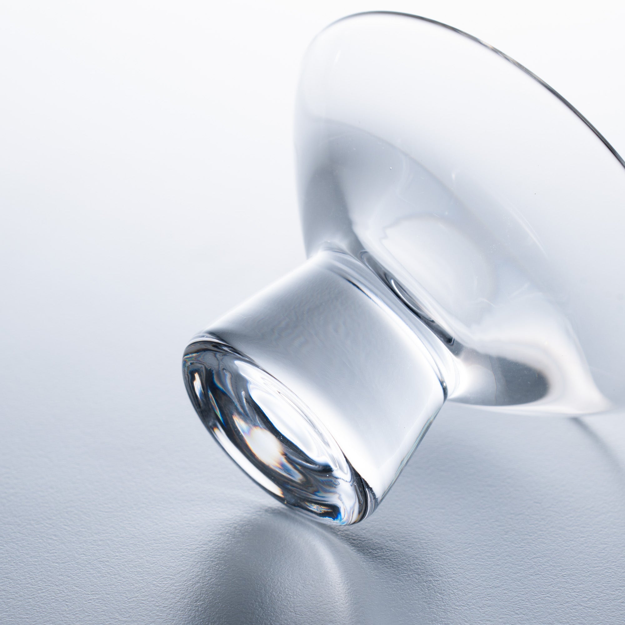 Column Glass Sakazuki Flat Sake Cup