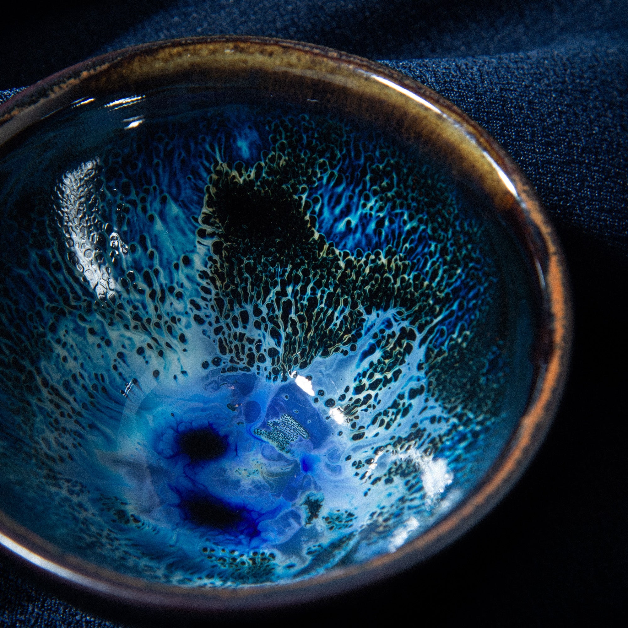 Hekigyoku Tenmoku Tall Sake Cup