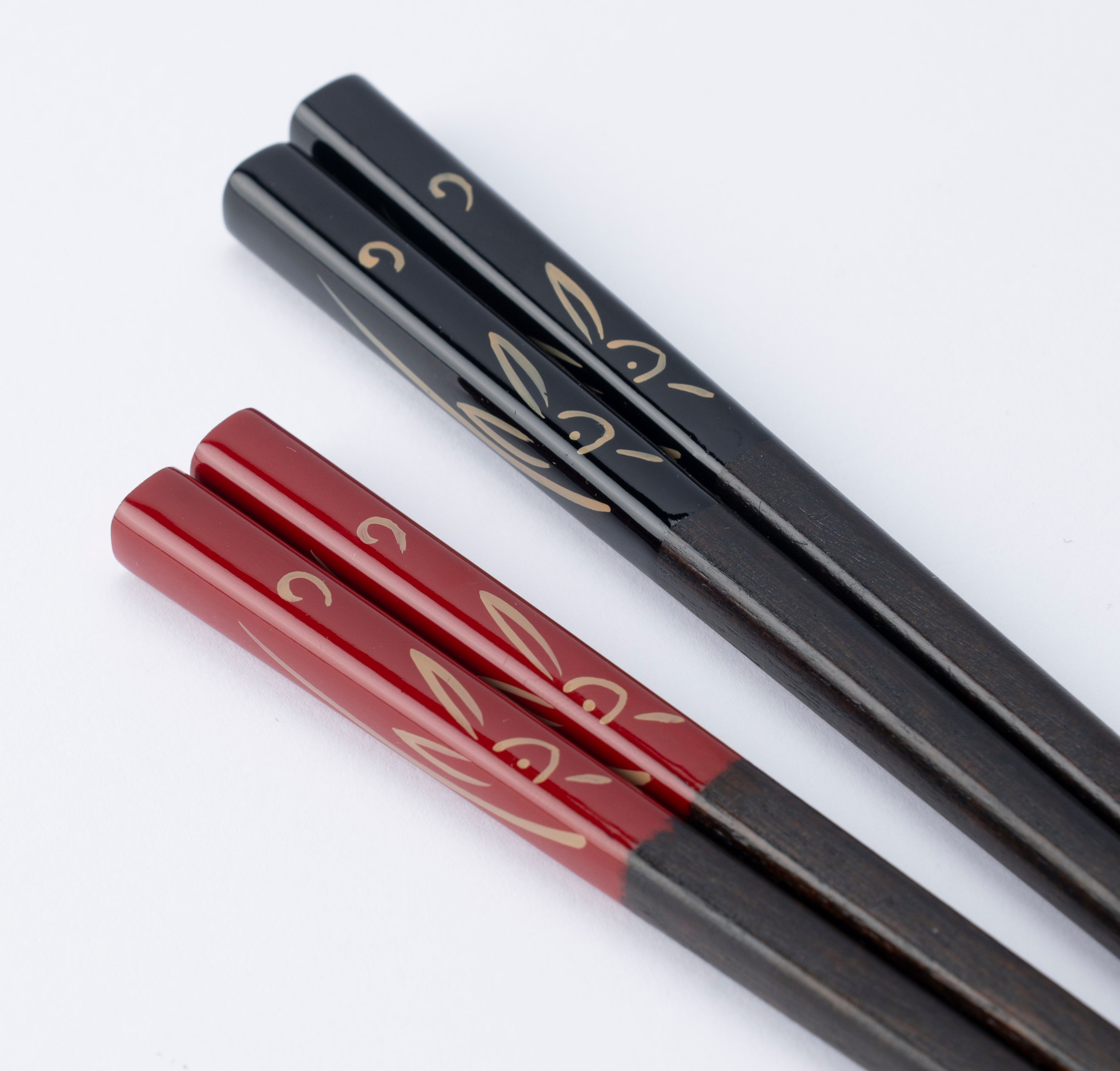 Golden Rabbit Chopsticks Pair Set