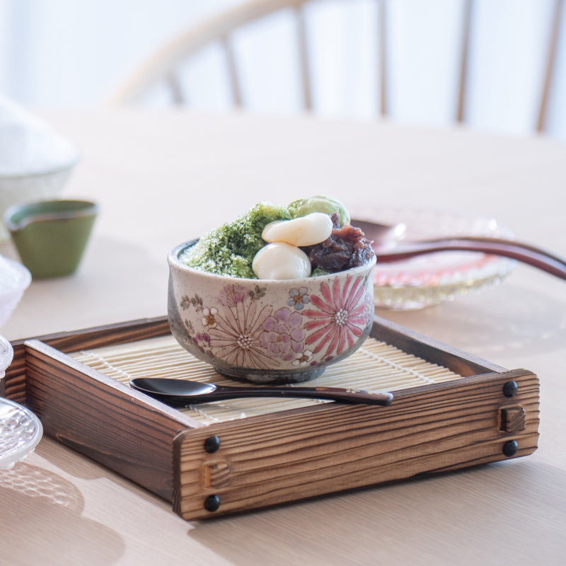 Yatsuyanagi Lacquered Akita Cherry Bark Work Wooden Dessert Spoon