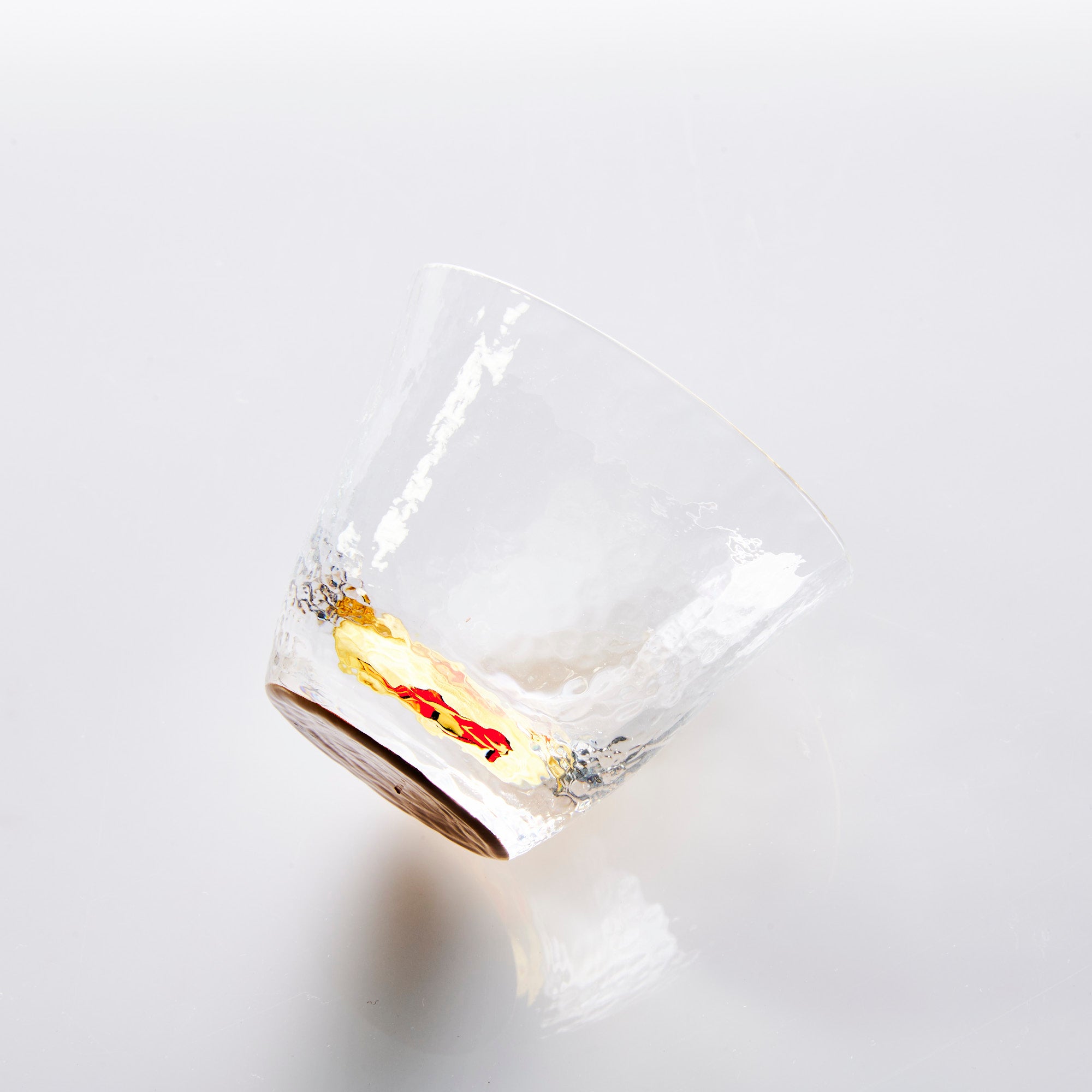 Goldfish Maki-e Glass Sake Cup