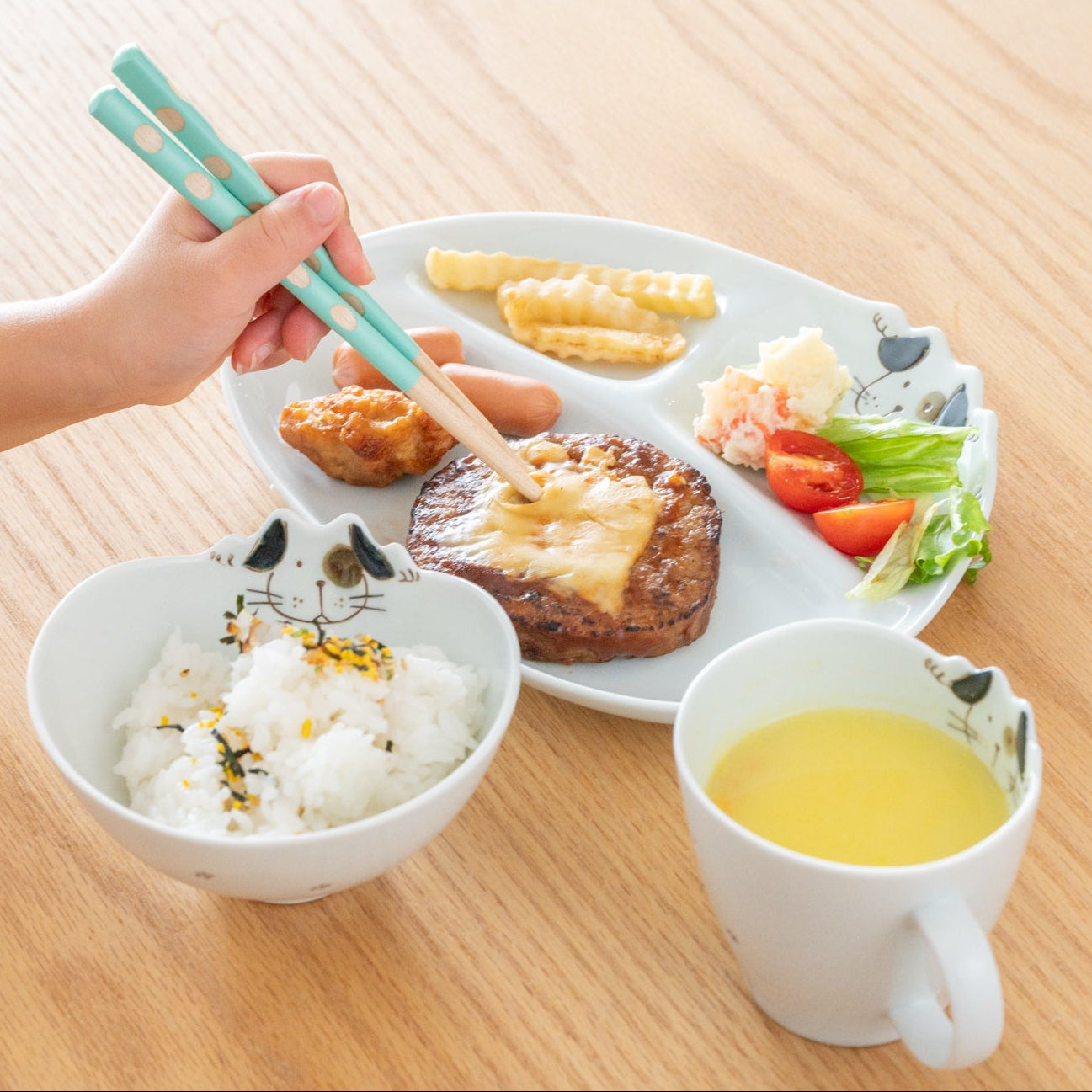 Tiny Diners Wave Kids Dinnerware Set