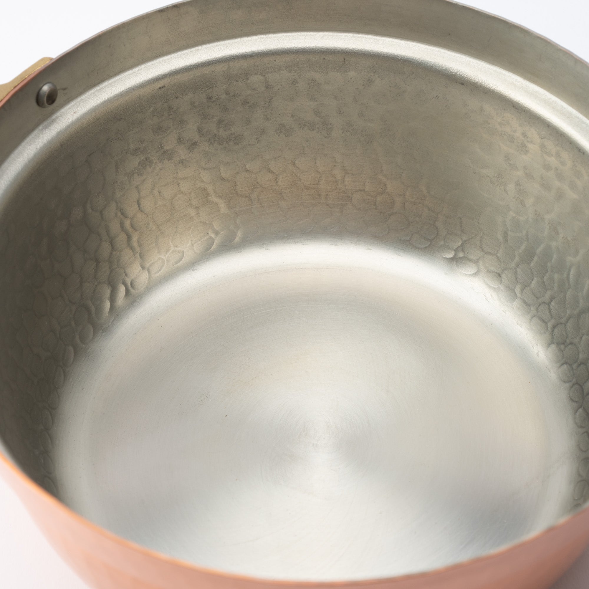 Shallow Copper Pot with Lid