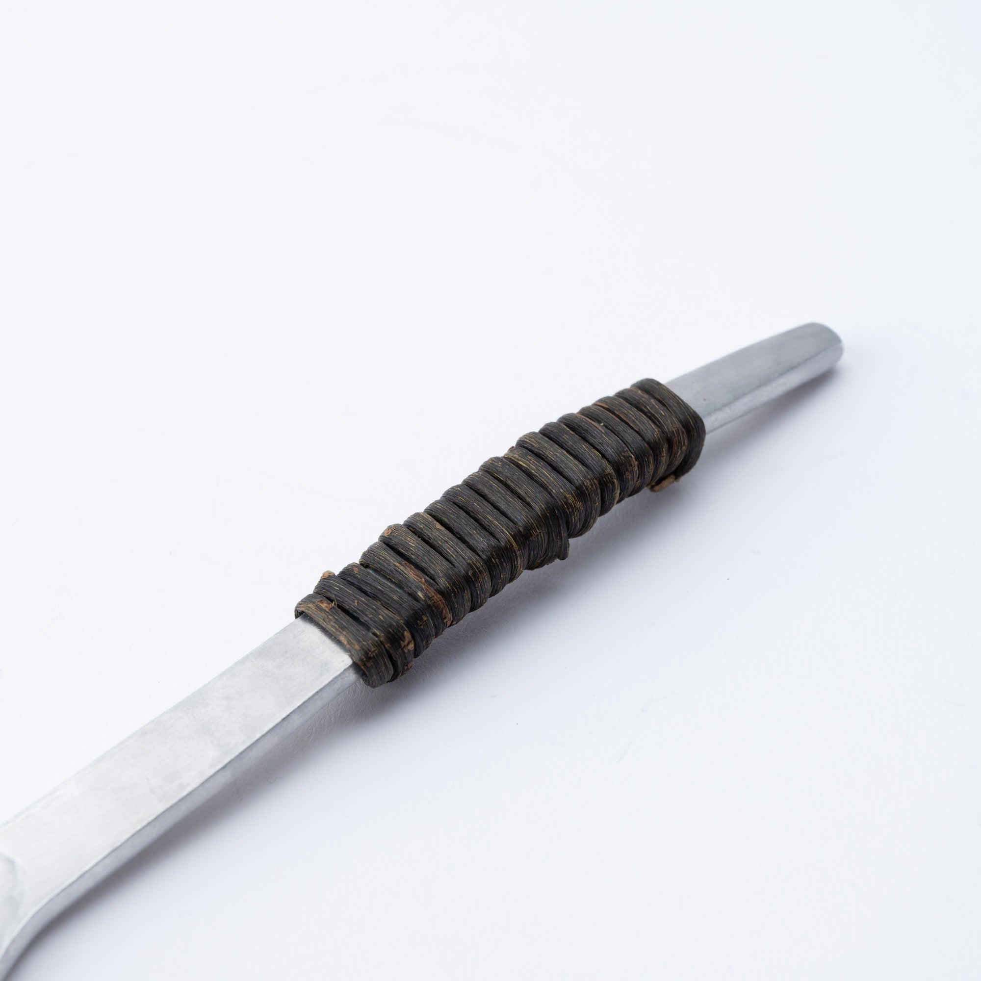 Aluminum Hammered Leaf Slotted Spoon
