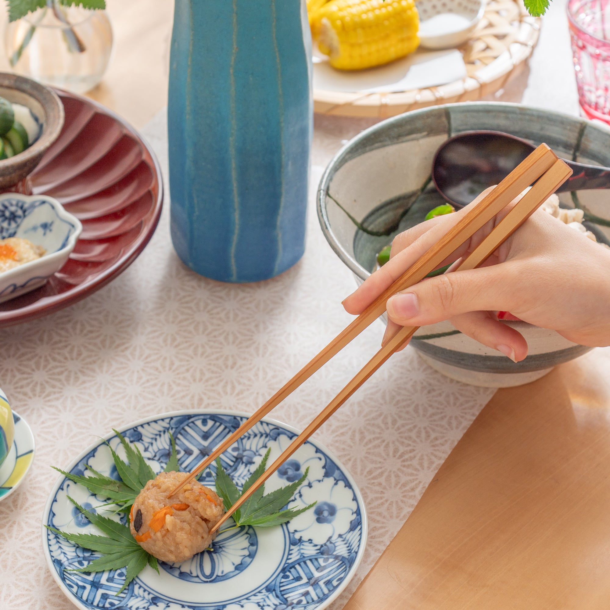 Square Shiratake Chopsticks Pair Set