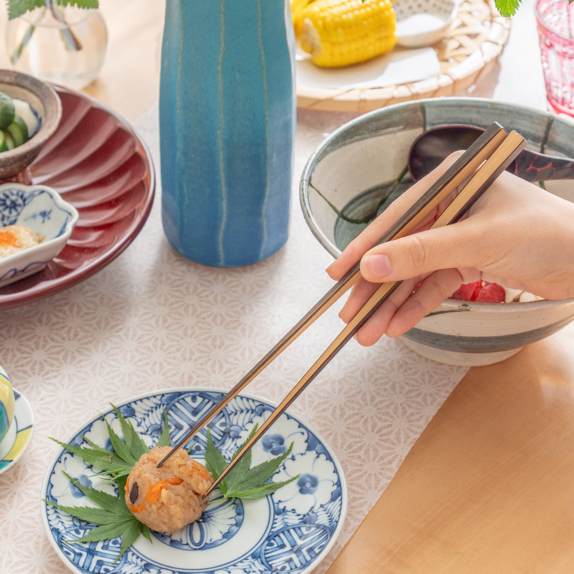 Square Shiratake Chopsticks Pair Set