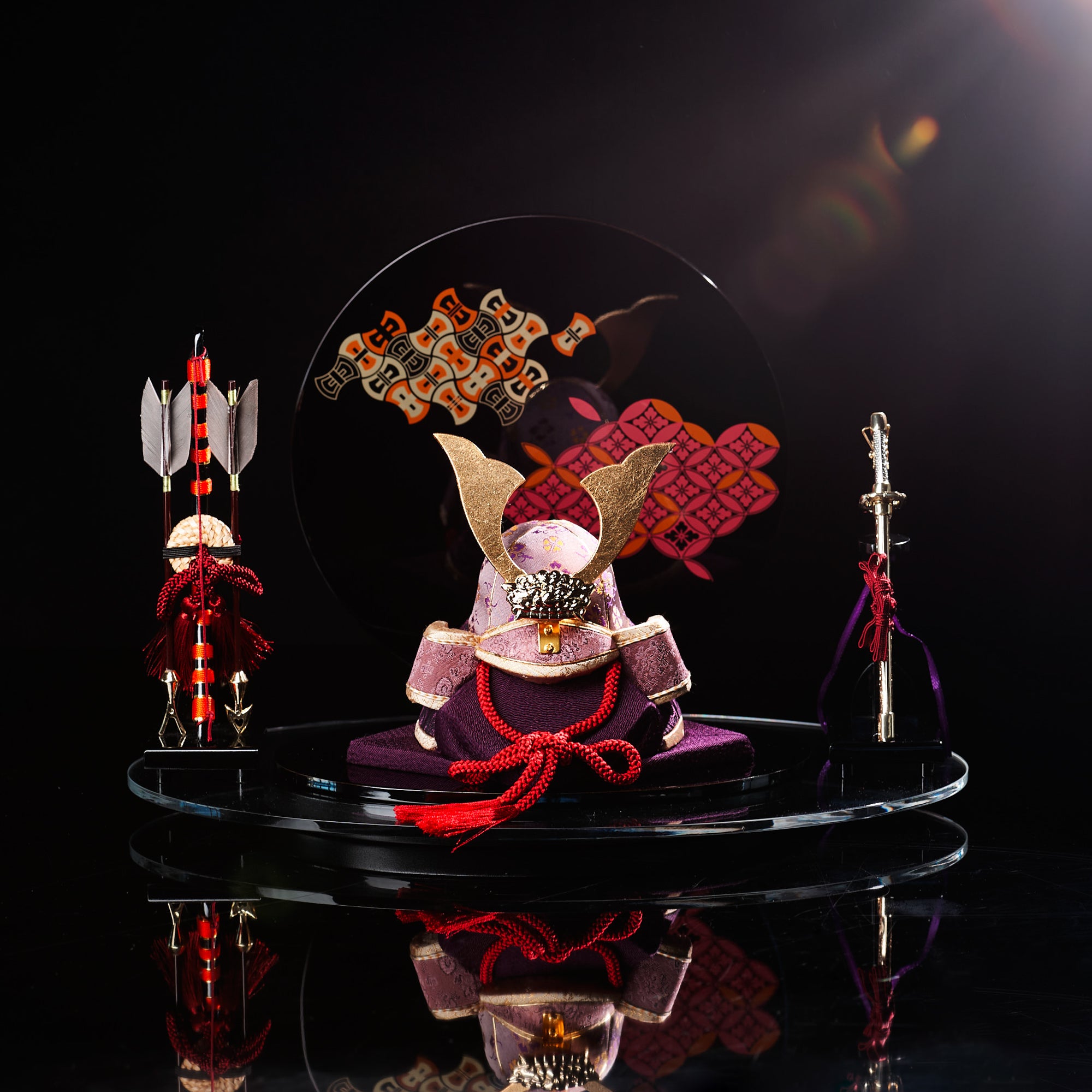 Adorno de casco Samurai Saiki Kabuto