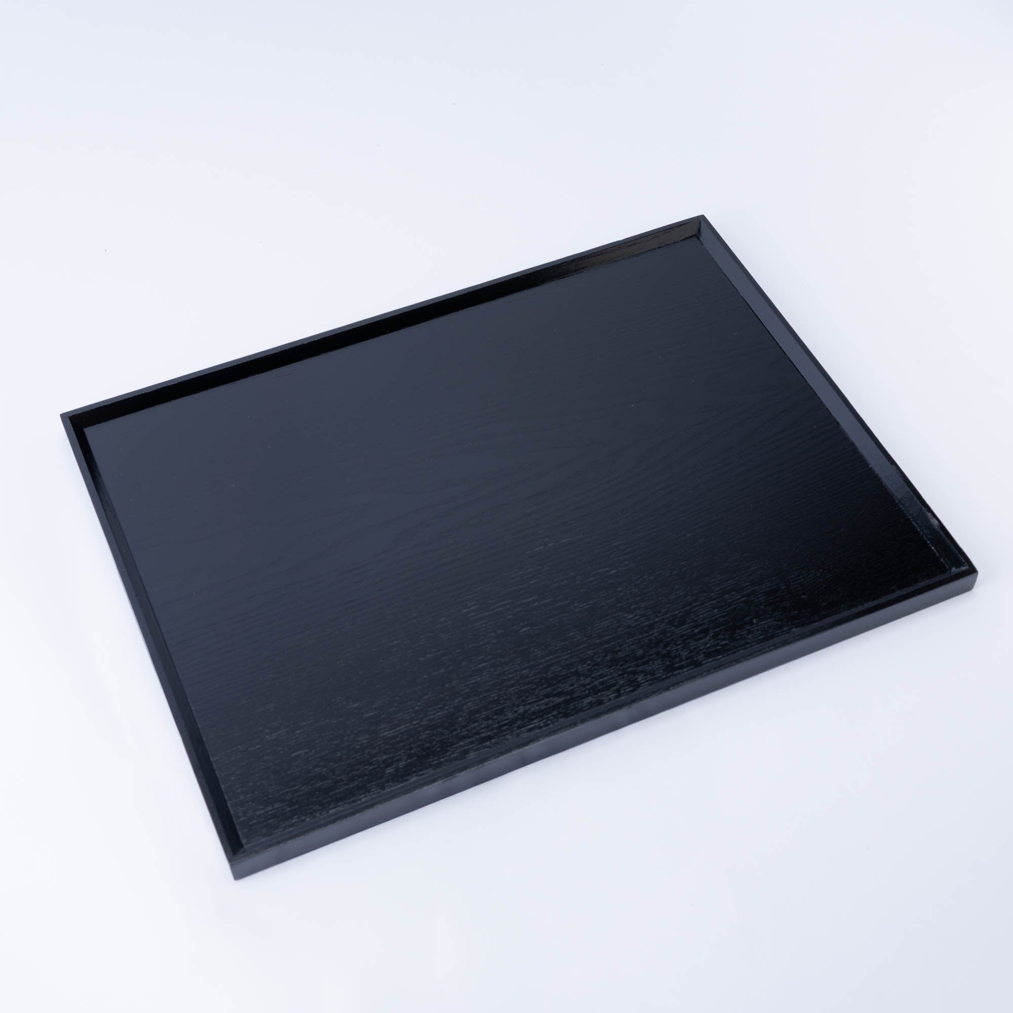 Wood Grained Lacquerware Serving Tray