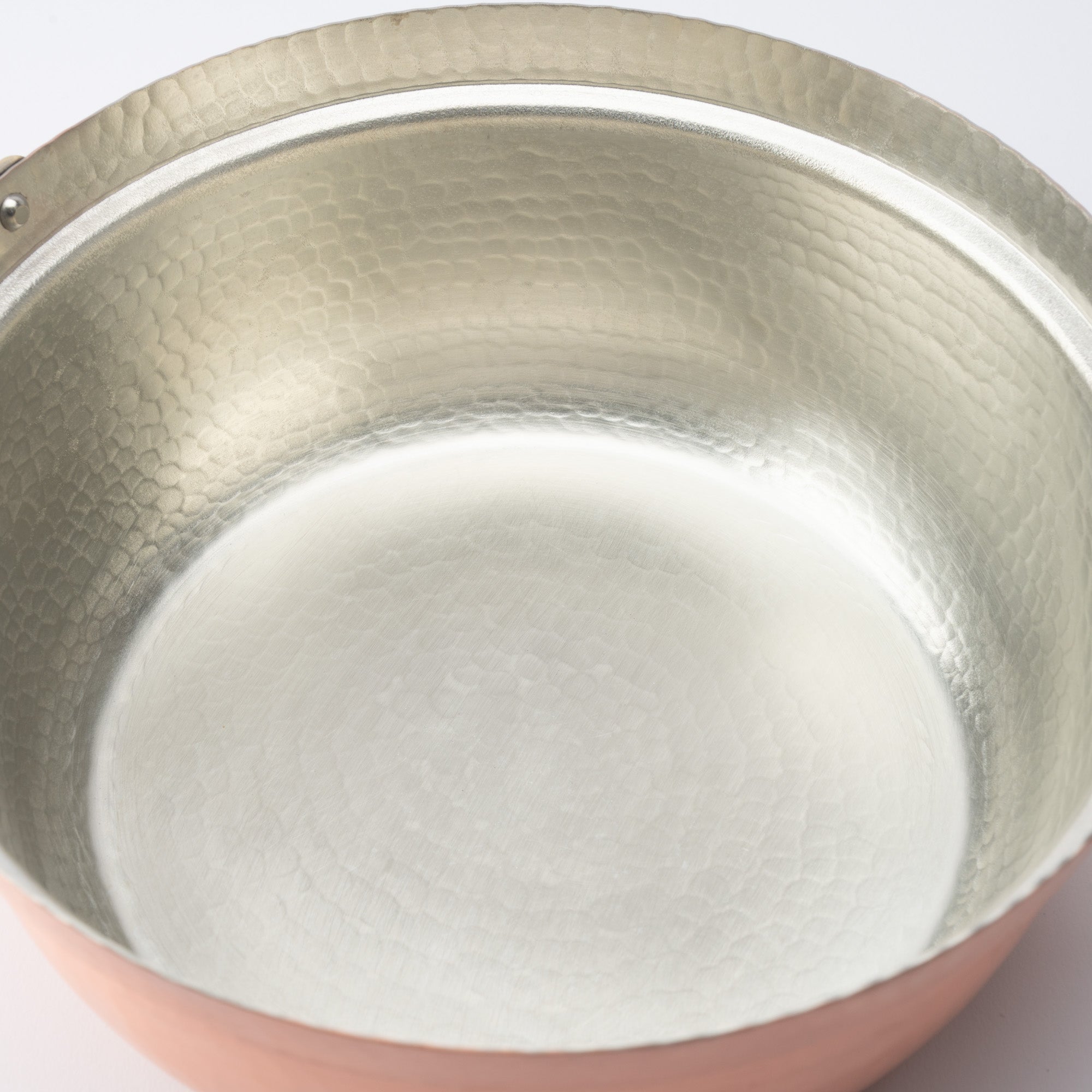 Shallow Copper Pot with Lid