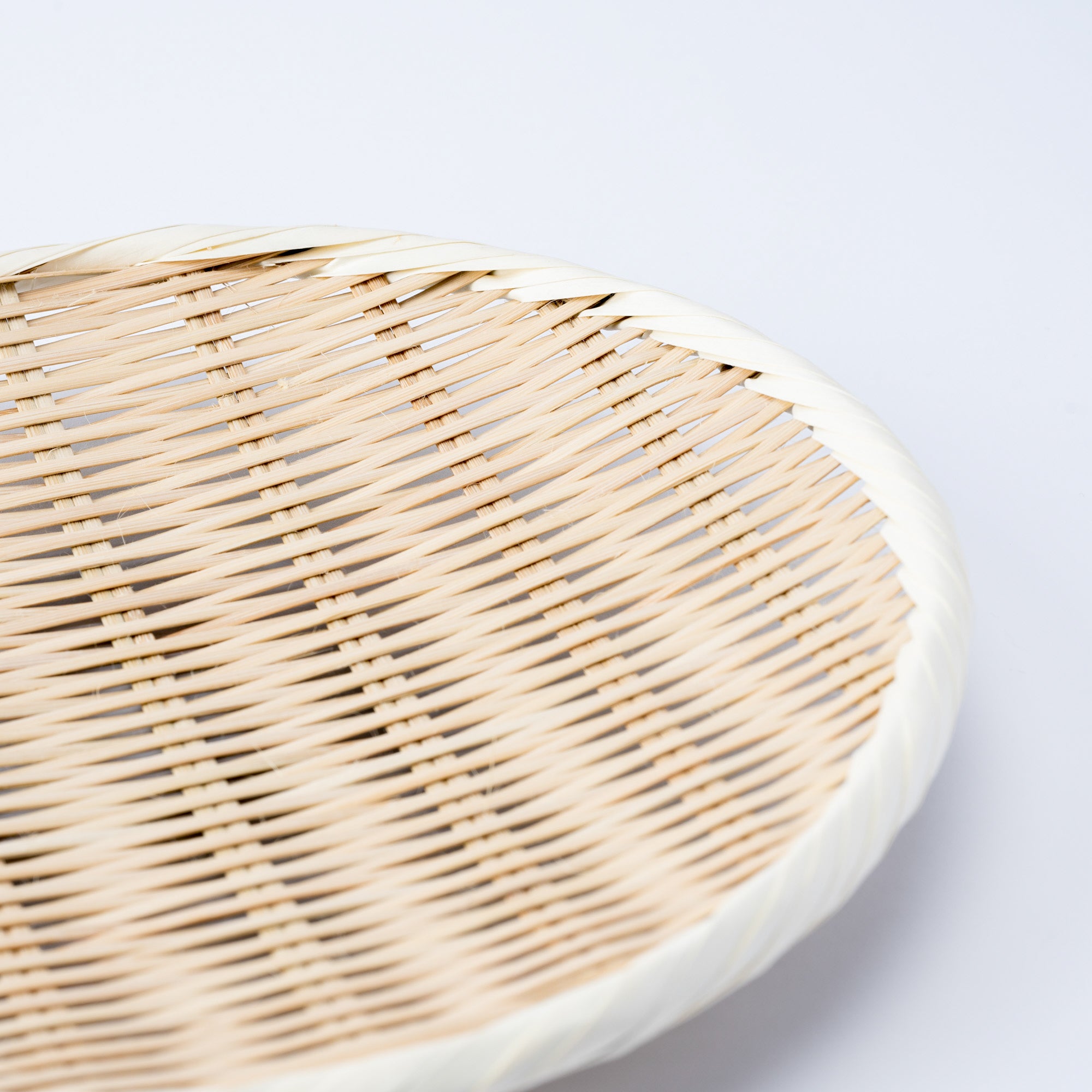 Basket Weave Bamboo Strainer