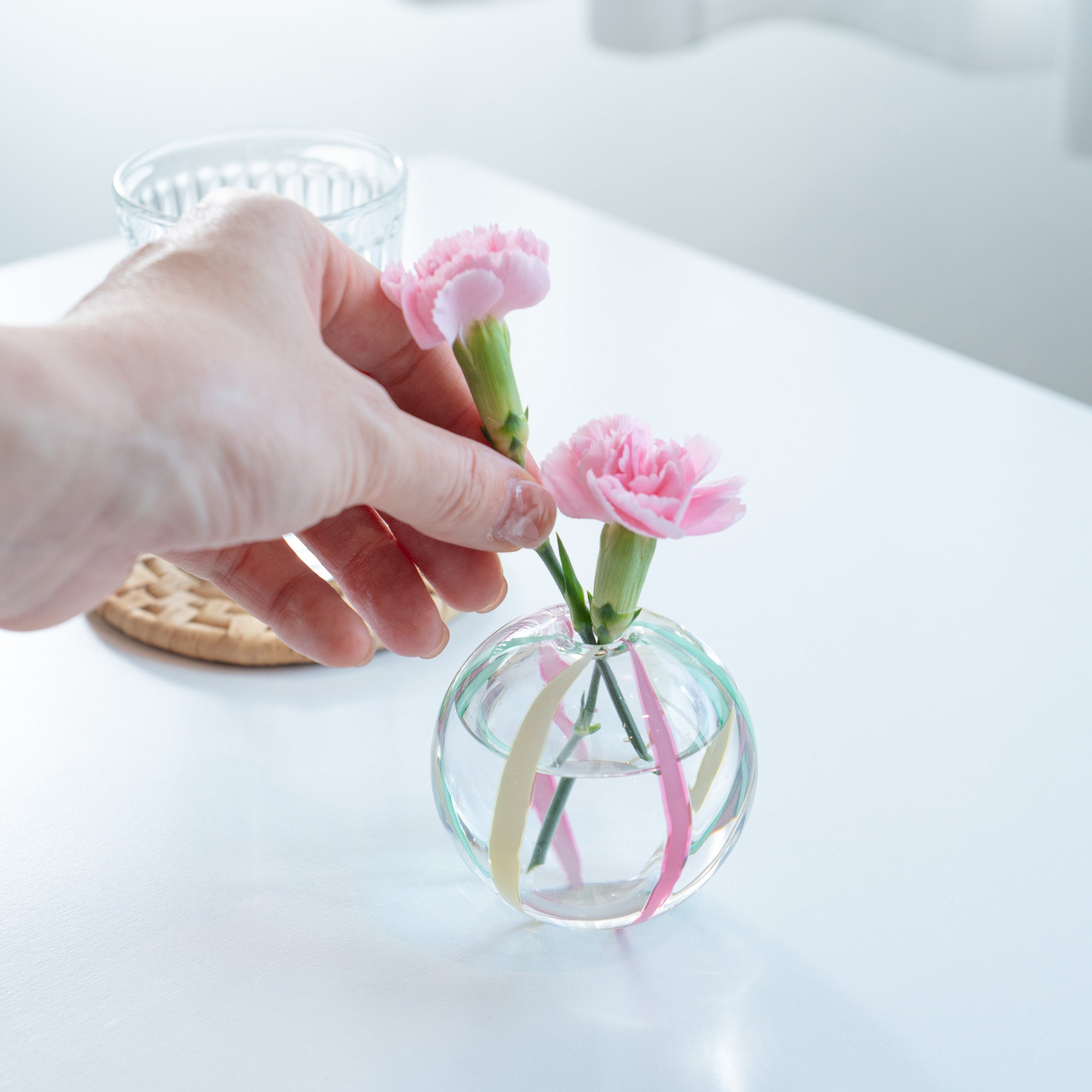 Colorful Globe Flower Vases