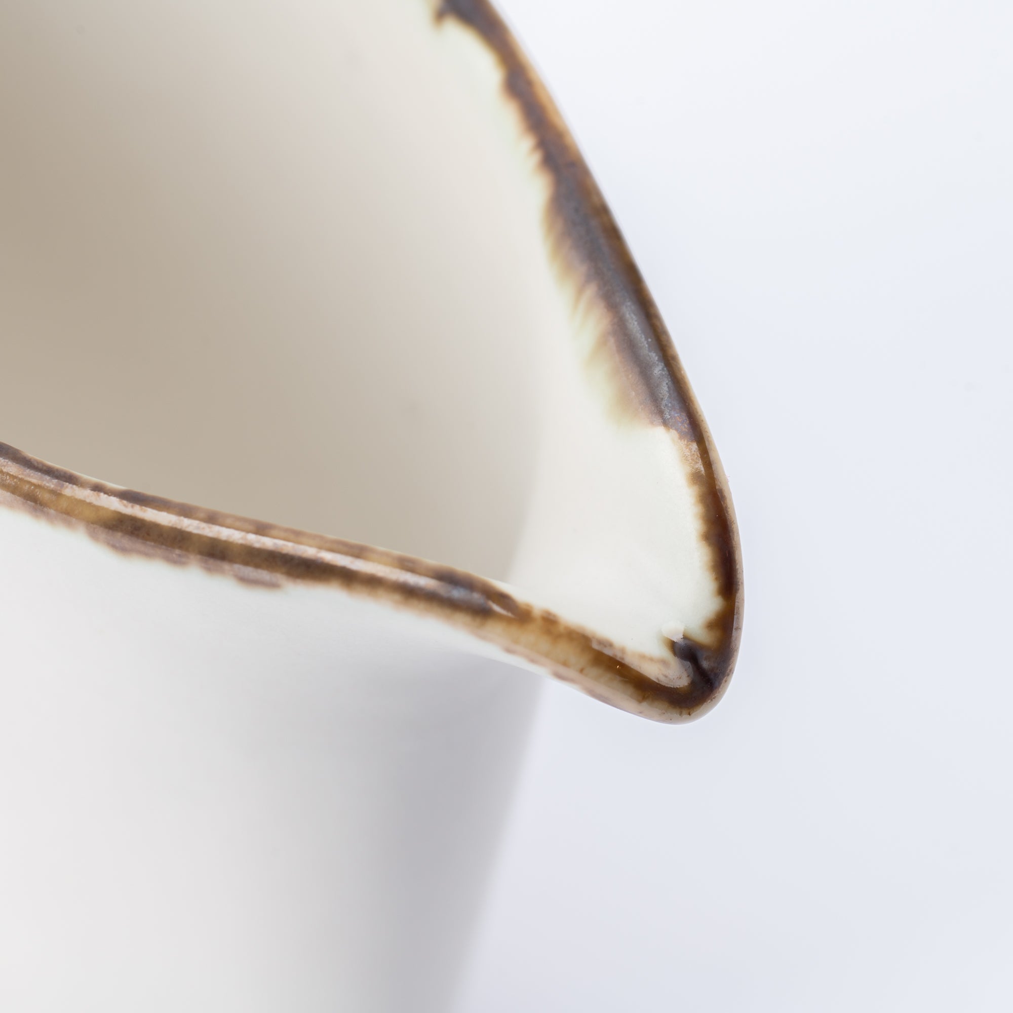 Soporte para salsa y utensilios con glaseado terroso