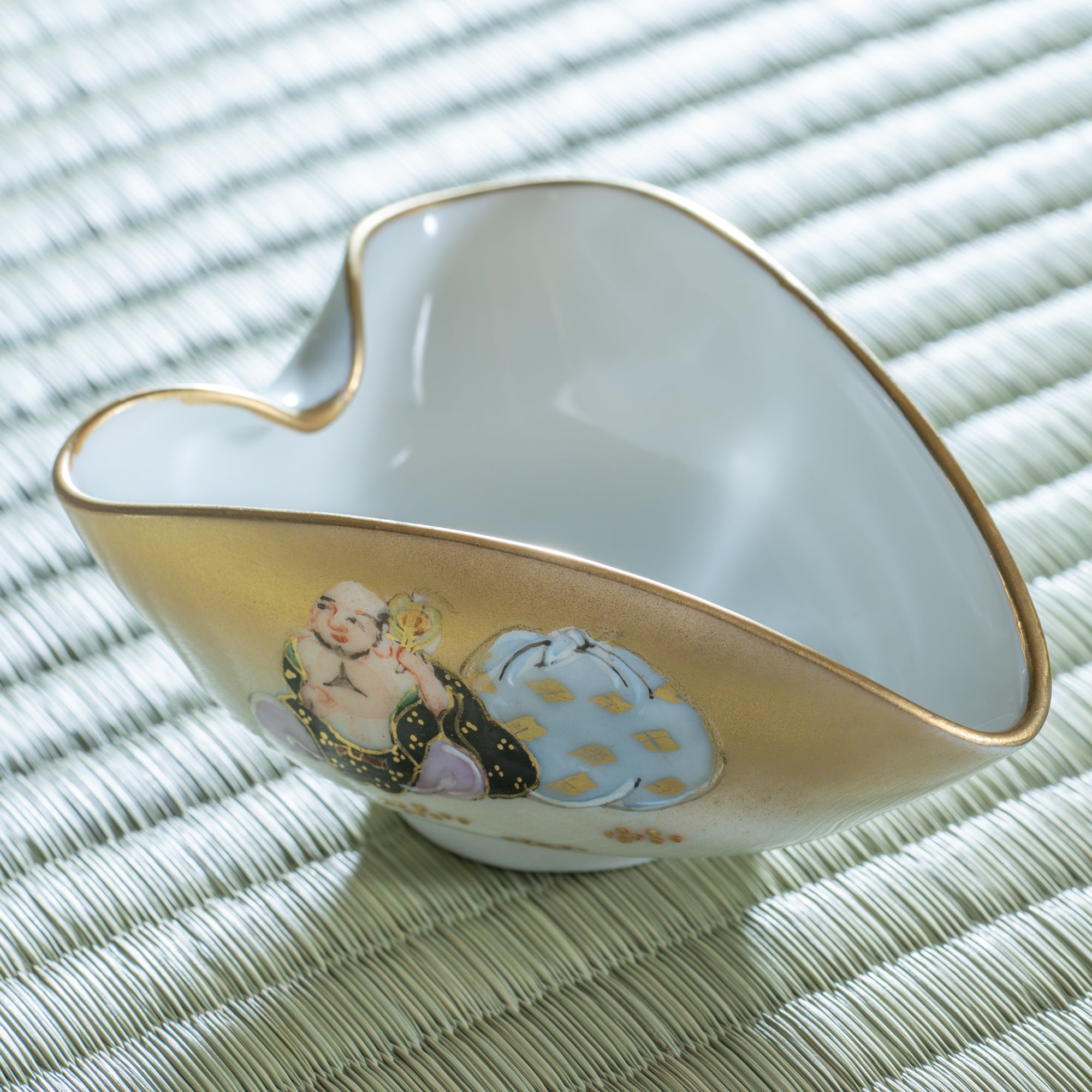 Seven Lucky Gods Houhin Japanese Teapot Set with 5 Teacups