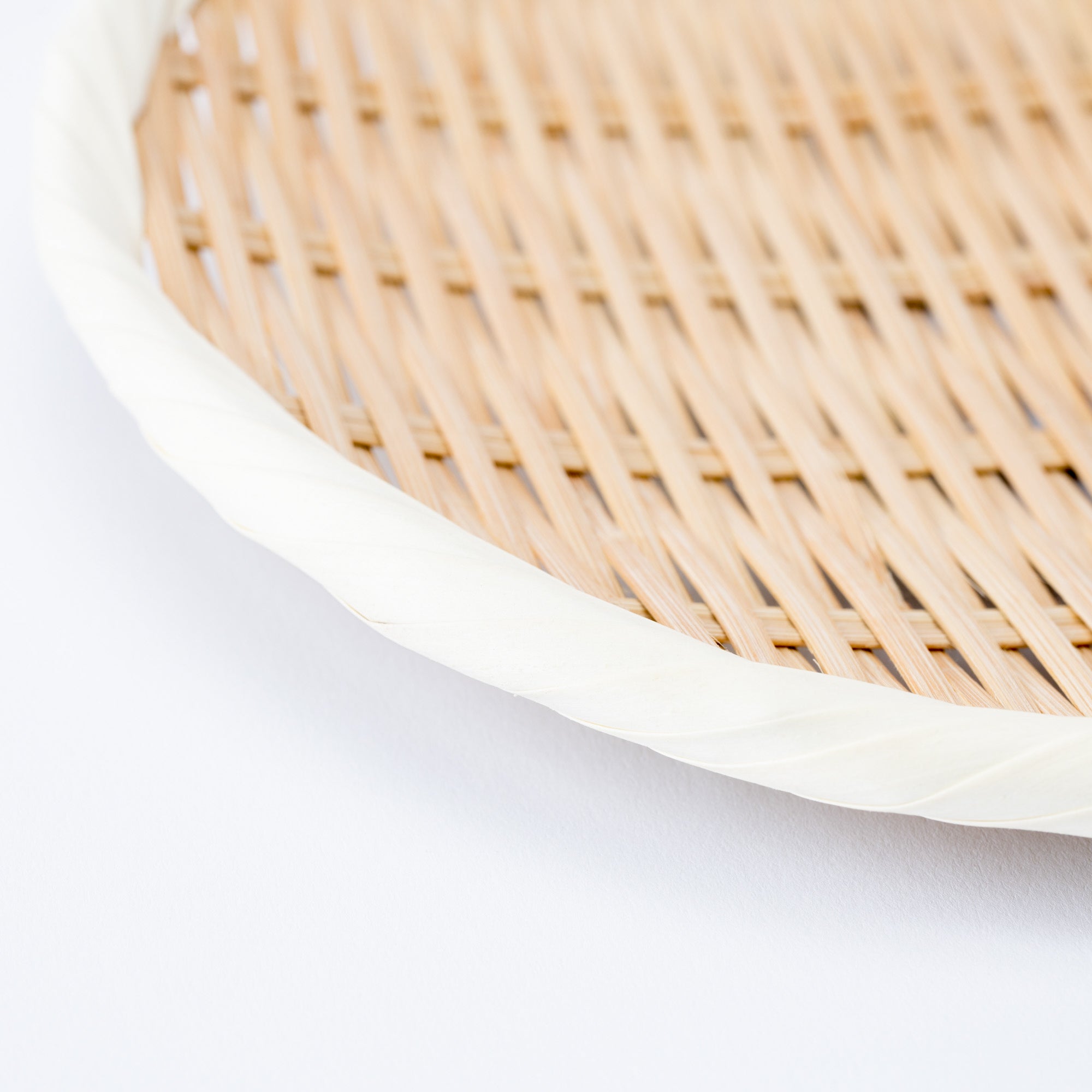Basket Weave Bamboo Strainer