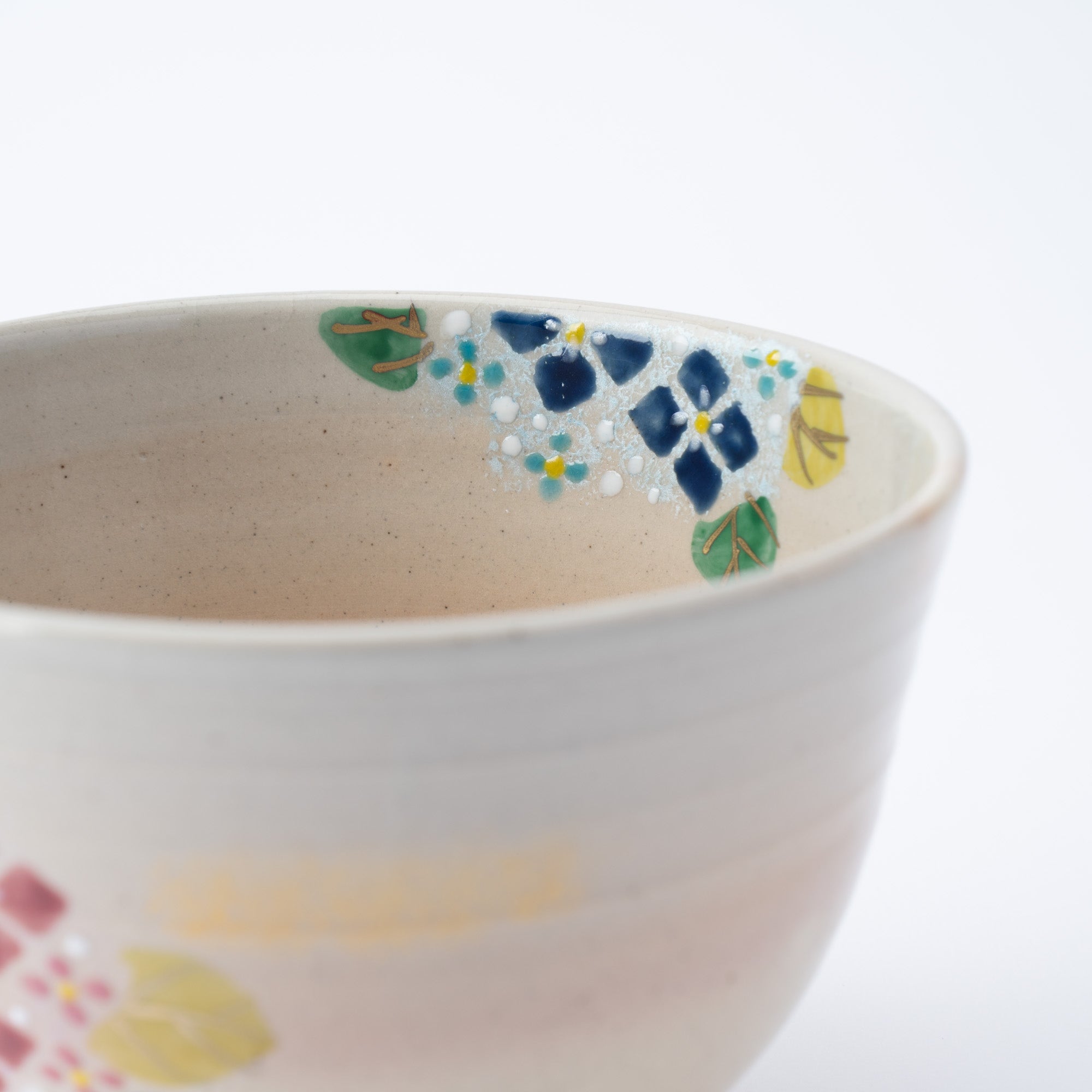 Blooming Hydrangeas Matcha Bowl