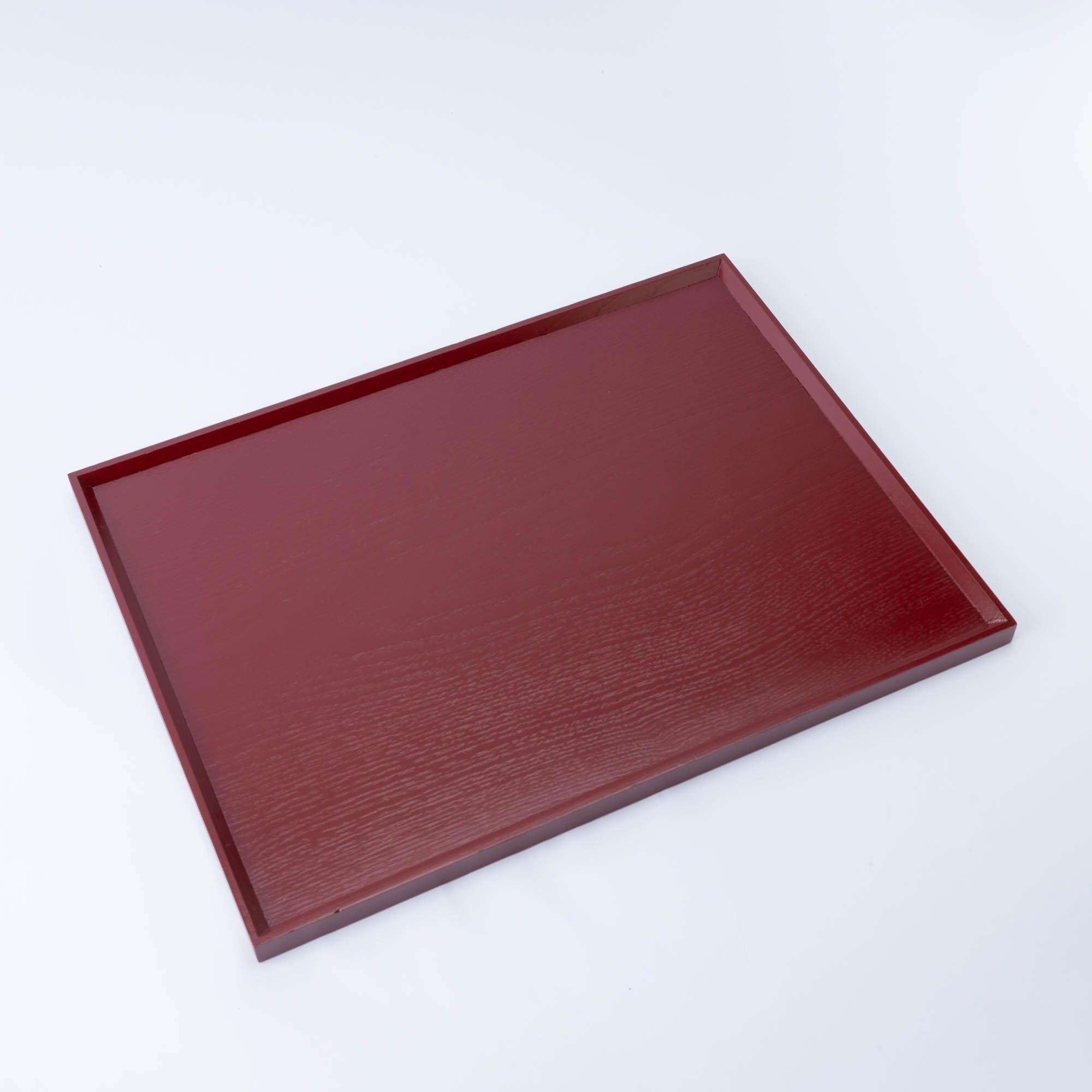 Wood Grained Lacquerware Serving Tray