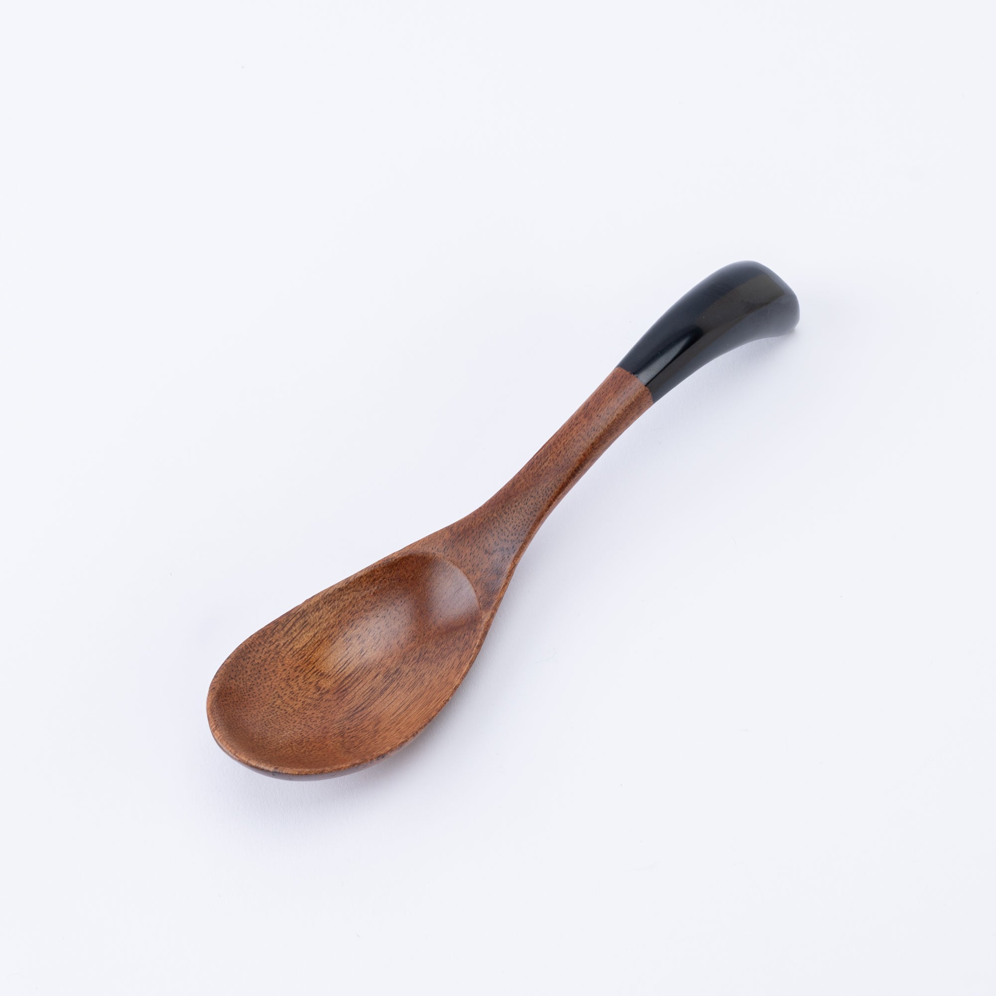 Curved Lacquered-Handle Ramen Spoon